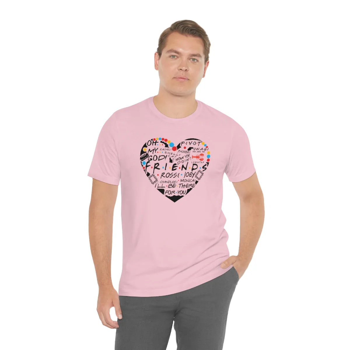 Friends Heart-Unisex Jersey Short Sleeve Tee