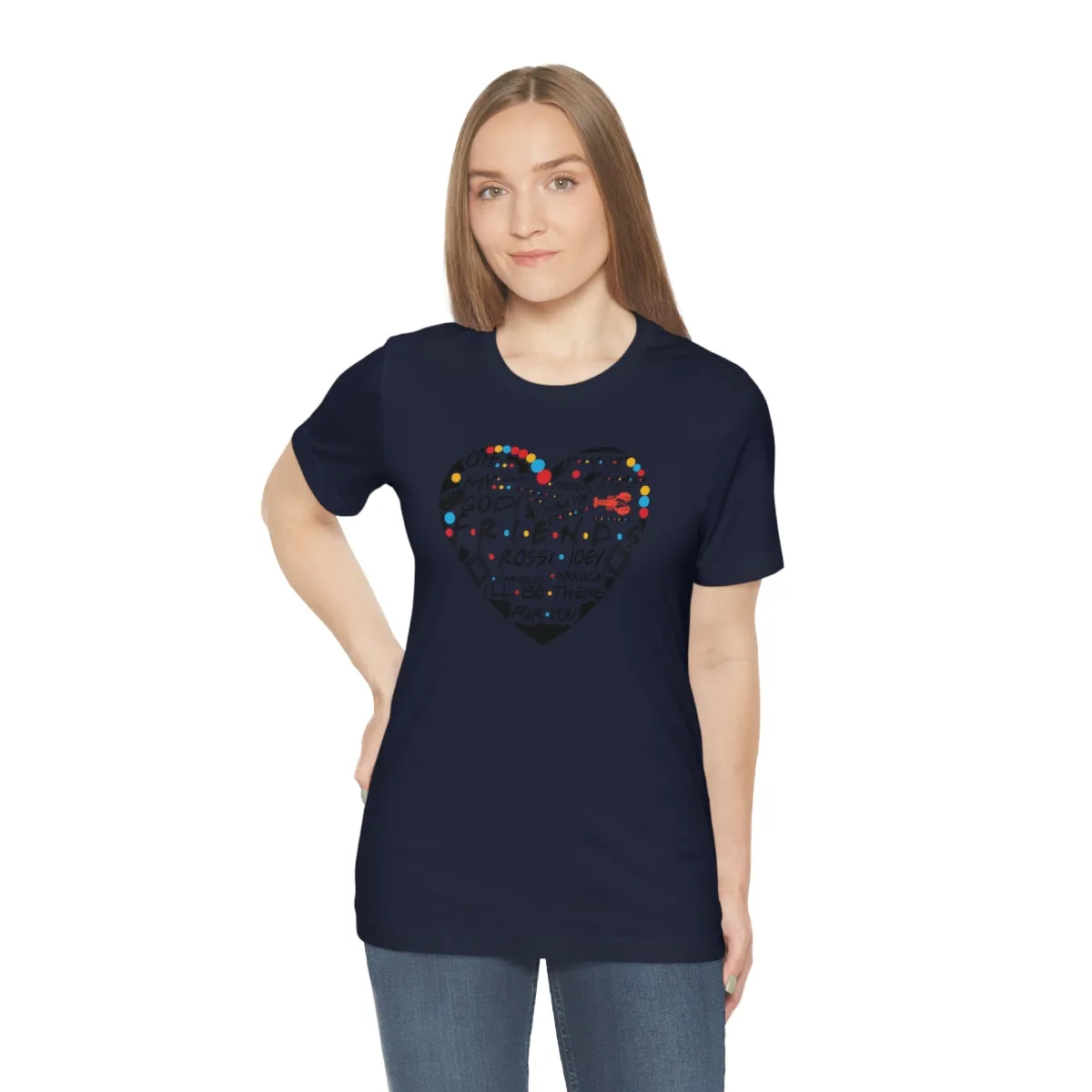 Friends Heart-Unisex Jersey Short Sleeve Tee