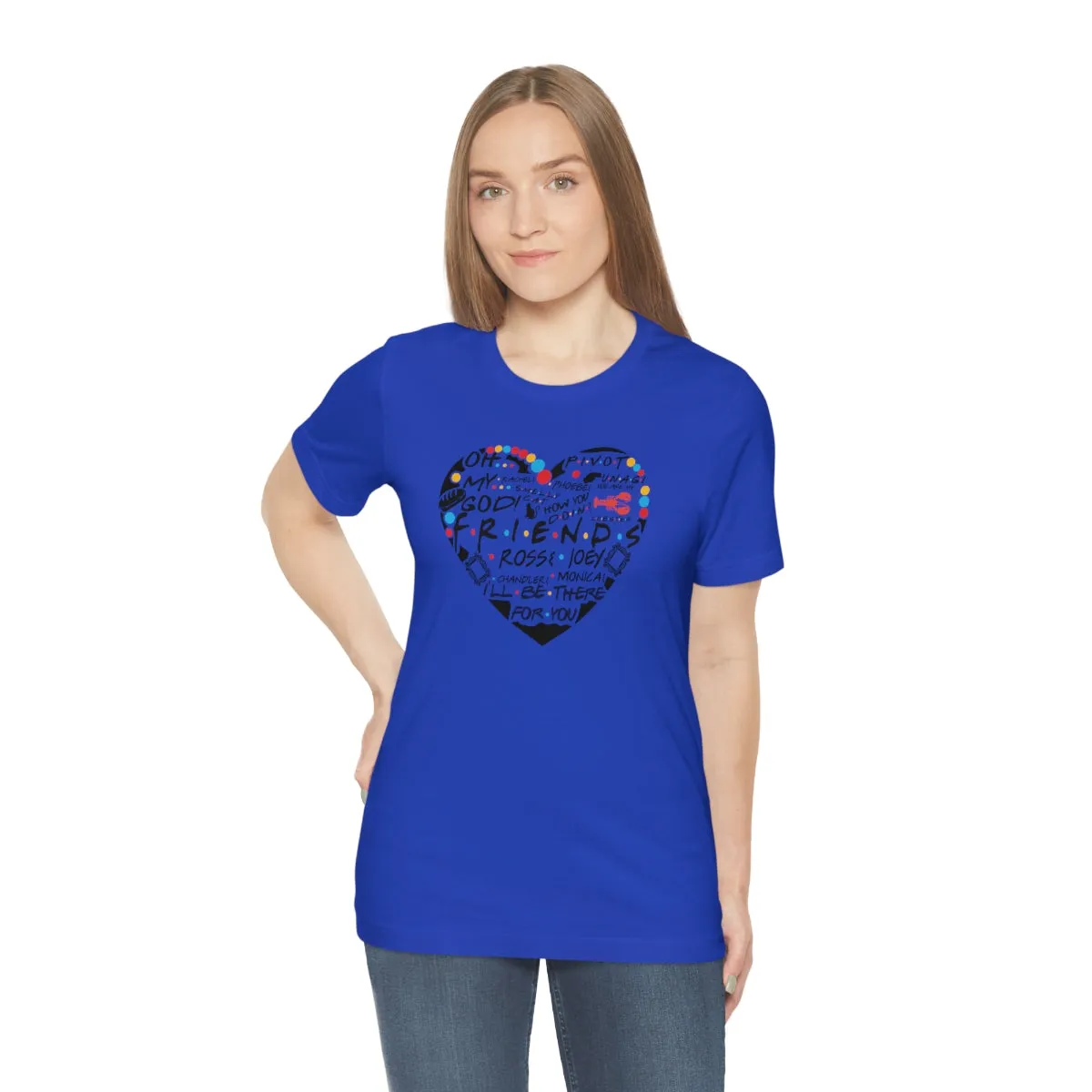 Friends Heart-Unisex Jersey Short Sleeve Tee