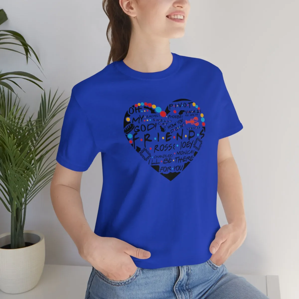 Friends Heart-Unisex Jersey Short Sleeve Tee