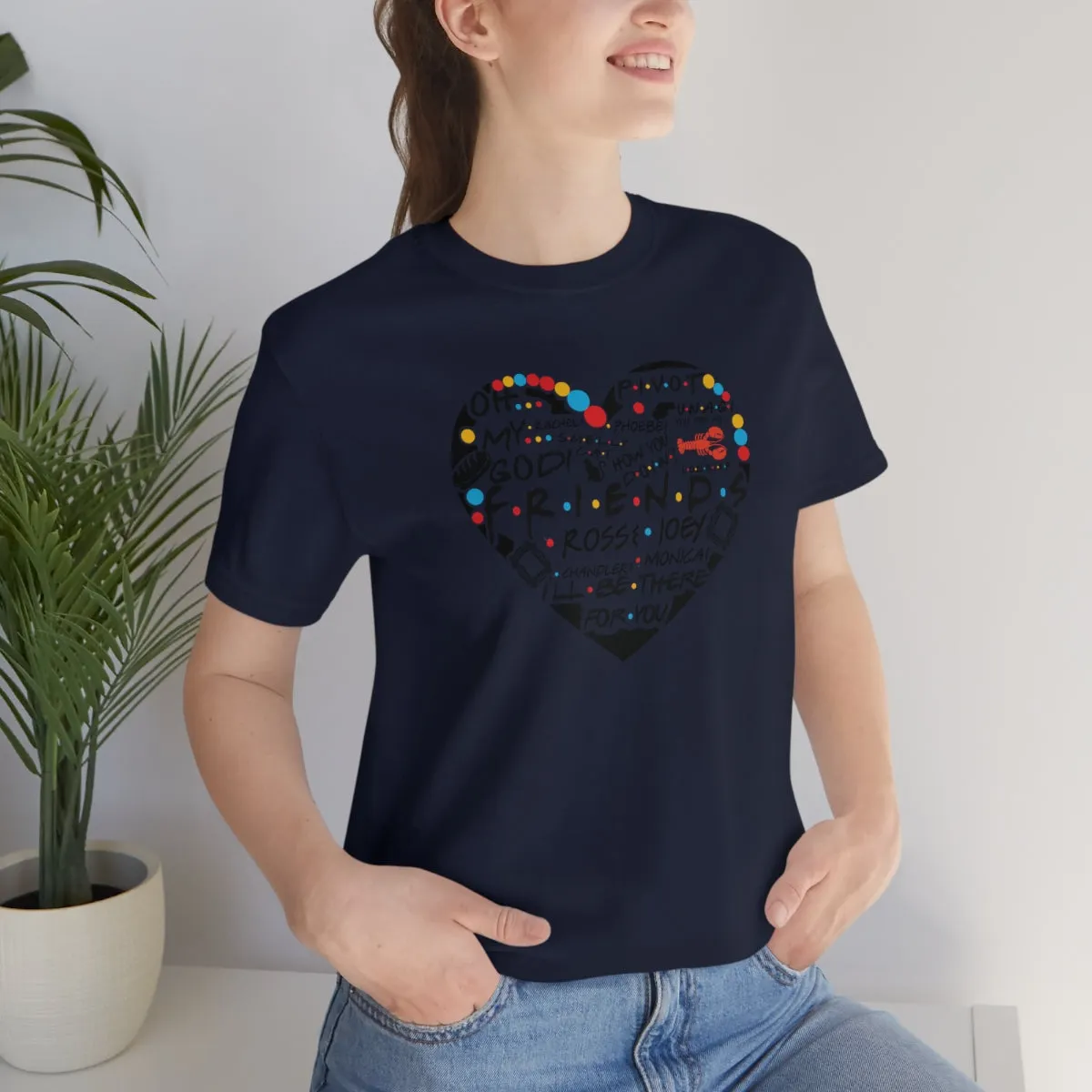 Friends Heart-Unisex Jersey Short Sleeve Tee