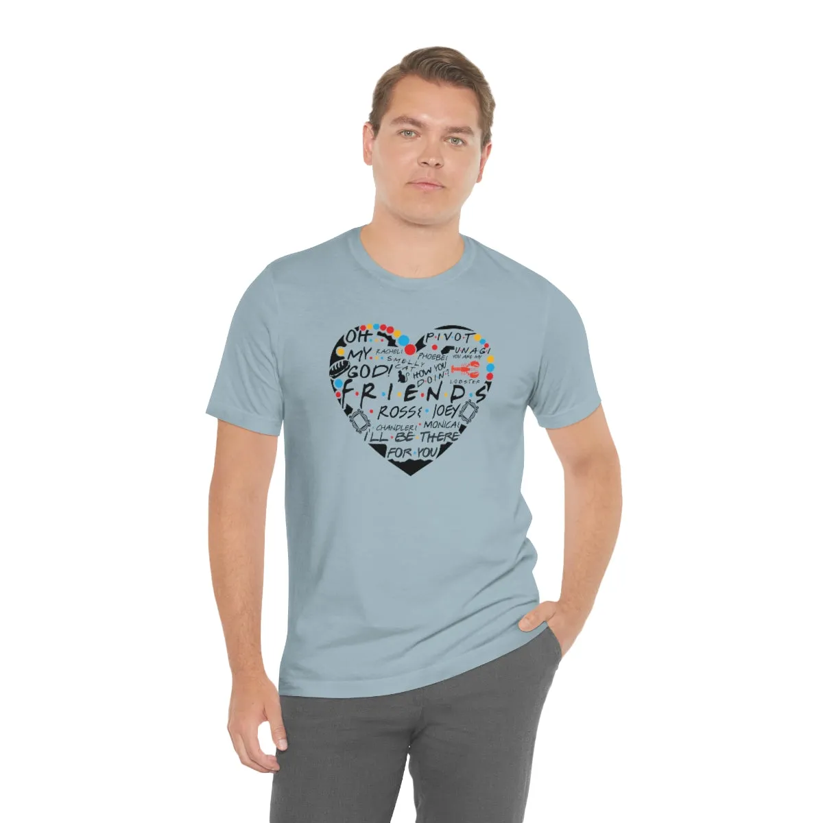 Friends Heart-Unisex Jersey Short Sleeve Tee