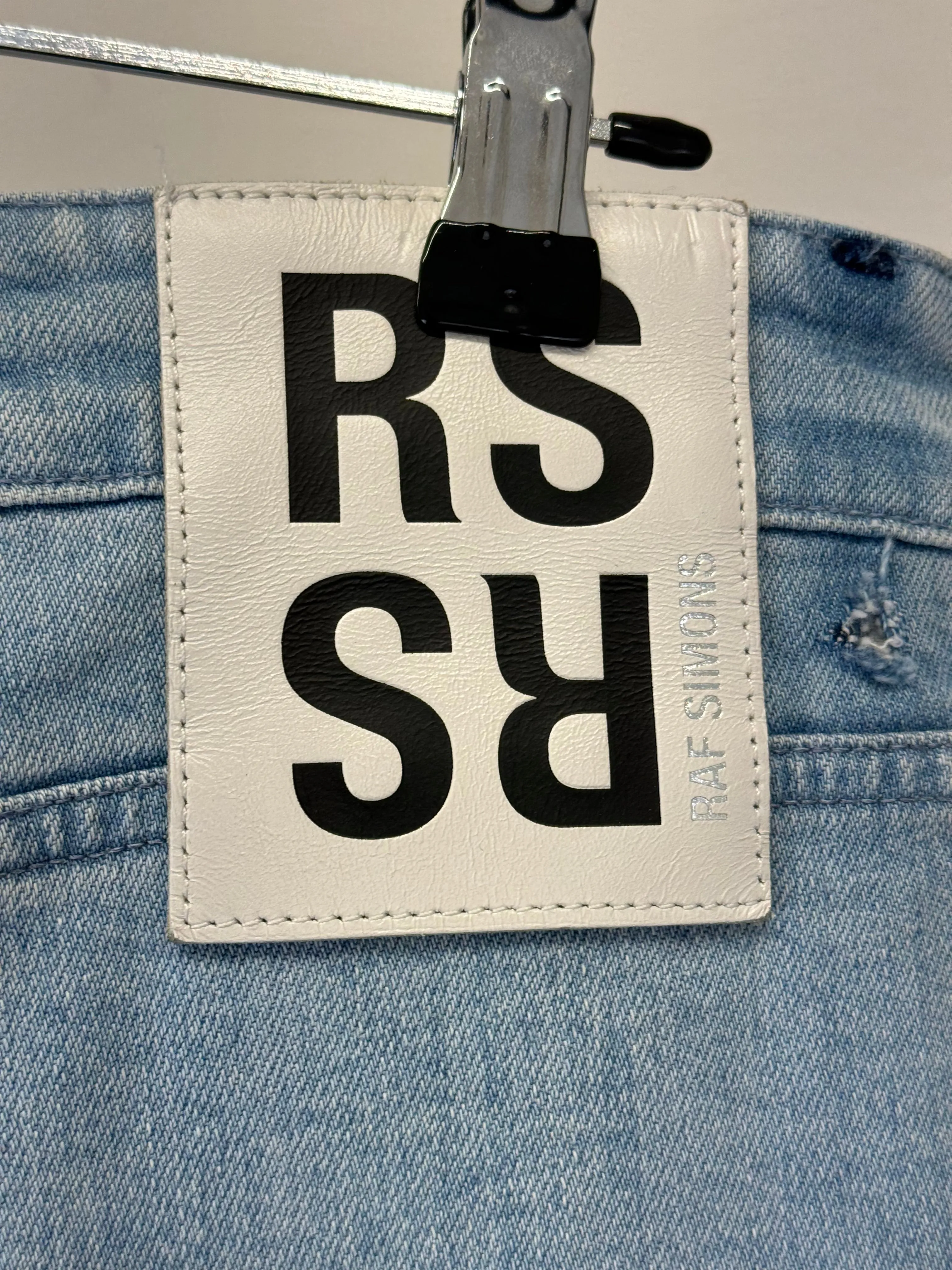 F/W 2020-2021 Raf Simons cut-out baggy jeans