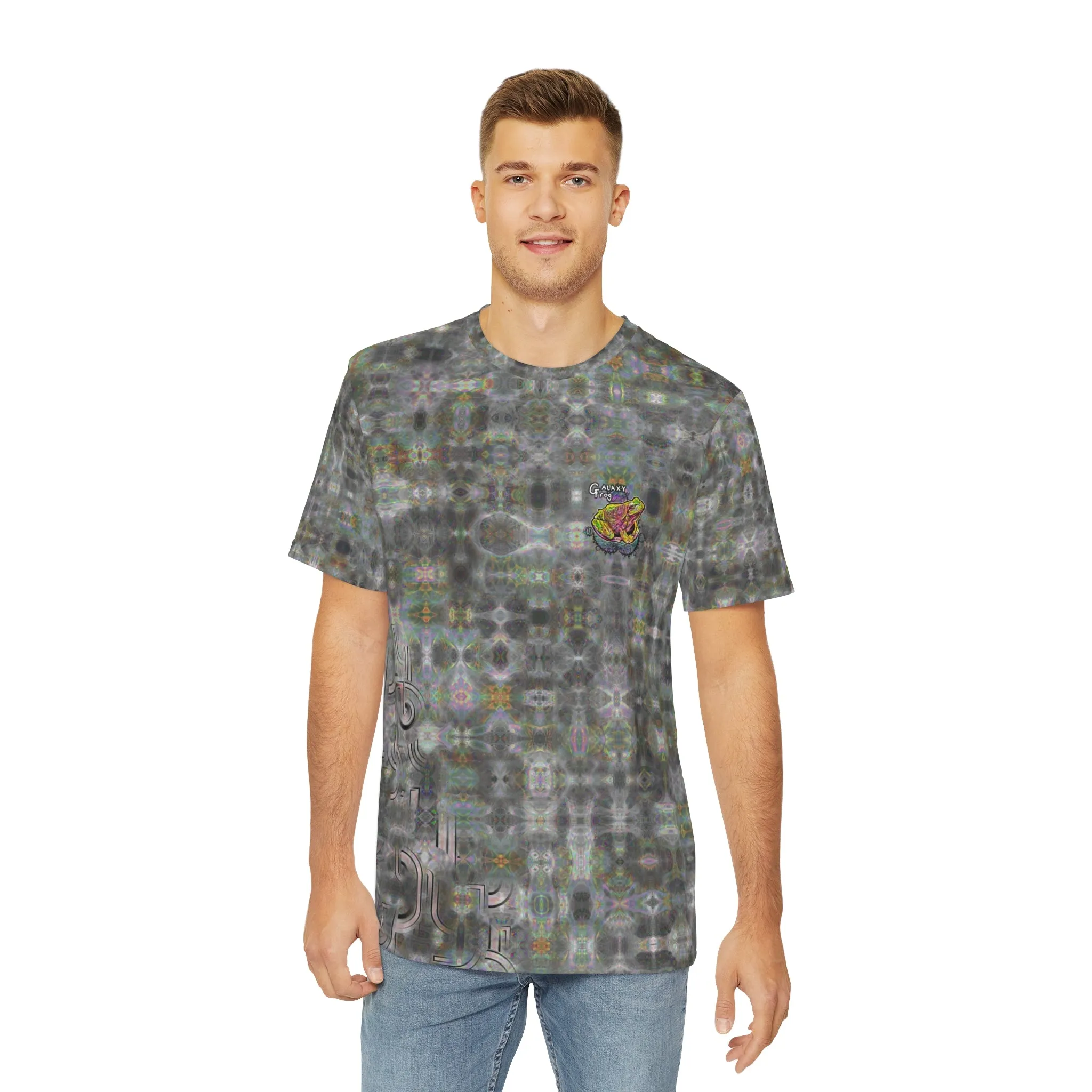 Galaxy Frog Fractal Cymagic Kaleidoscape Tee (AOP)