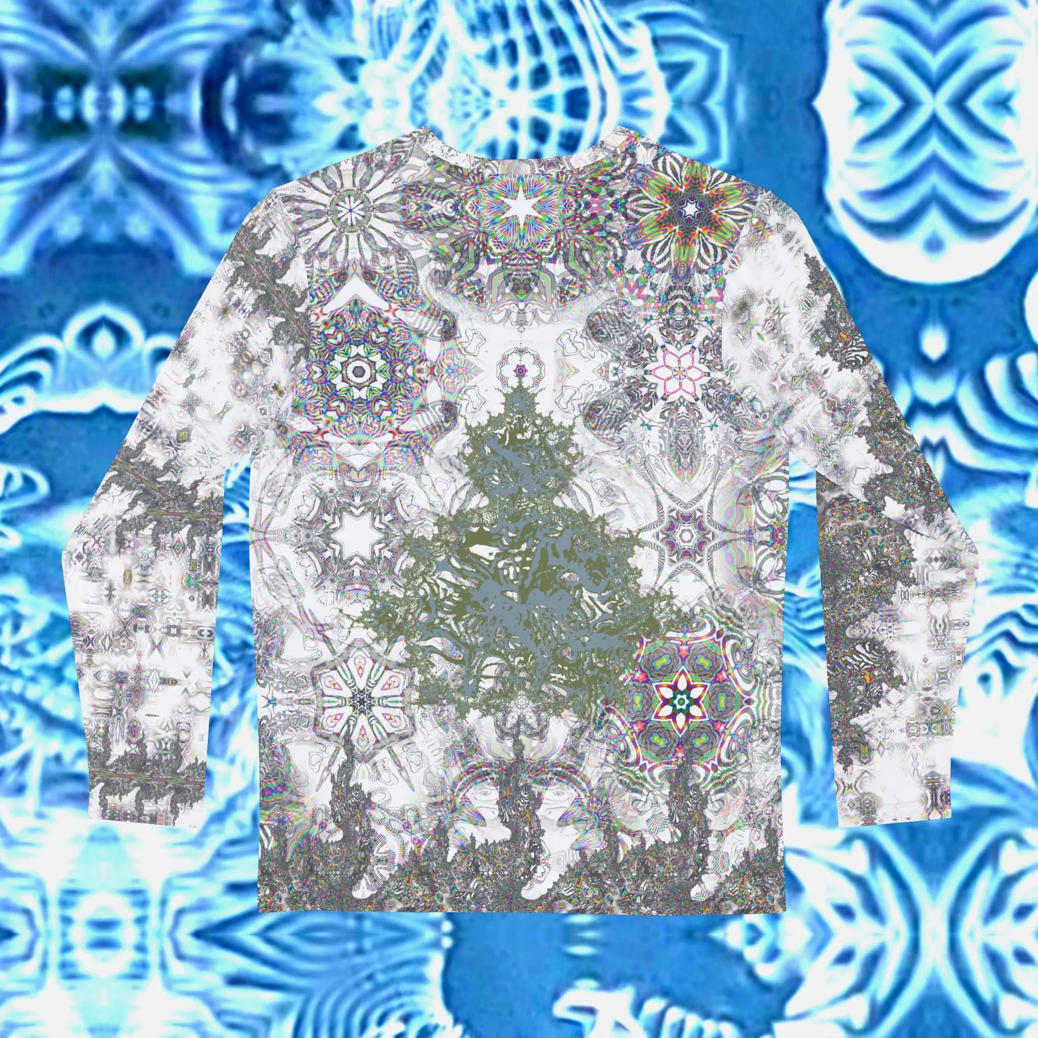 Galaxy Frog River Plate FC Fractal Cymatics Long Sleeve Shirt (AOP)