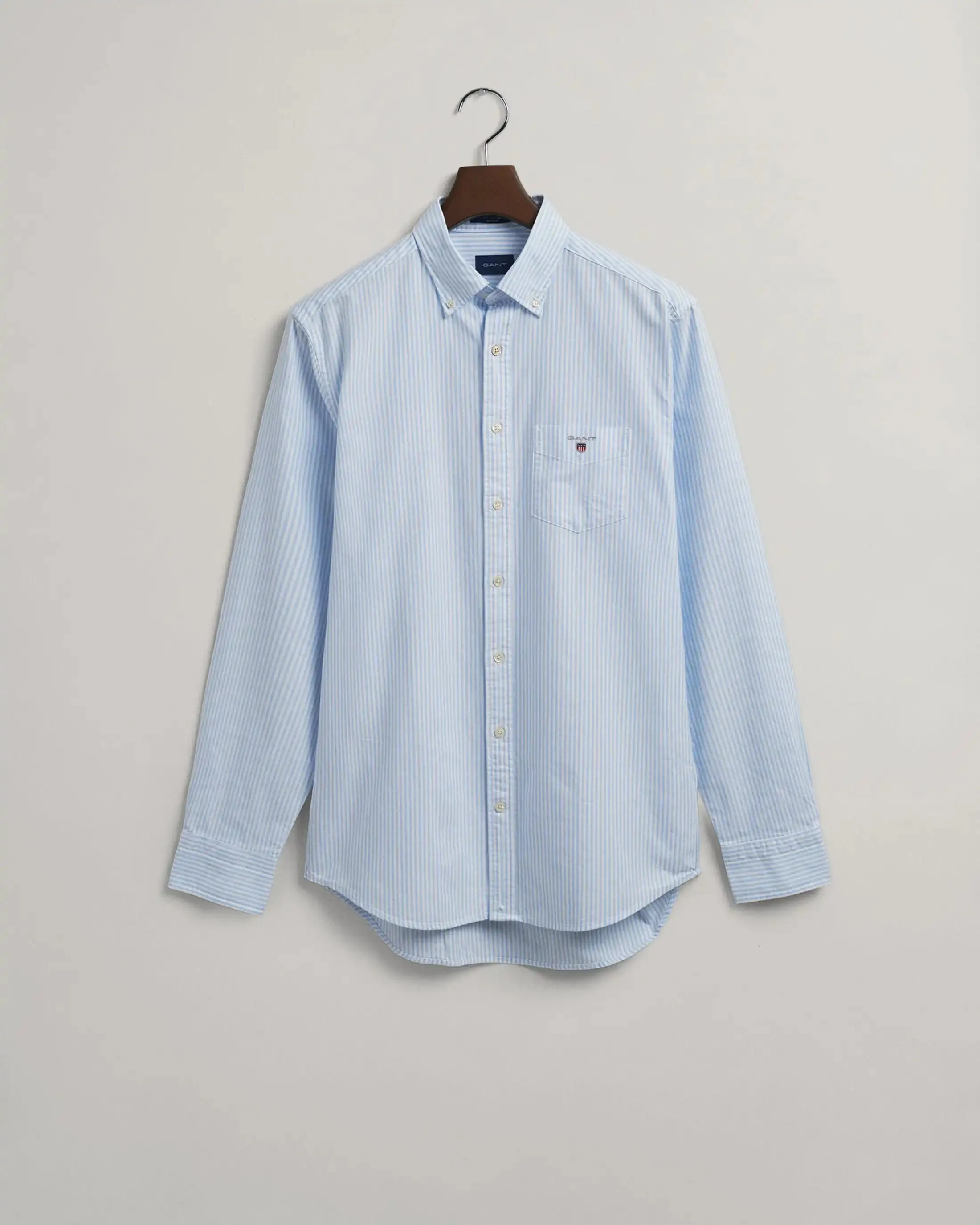 GANT Men's Shirt Regular Oxford Banker Light Blue