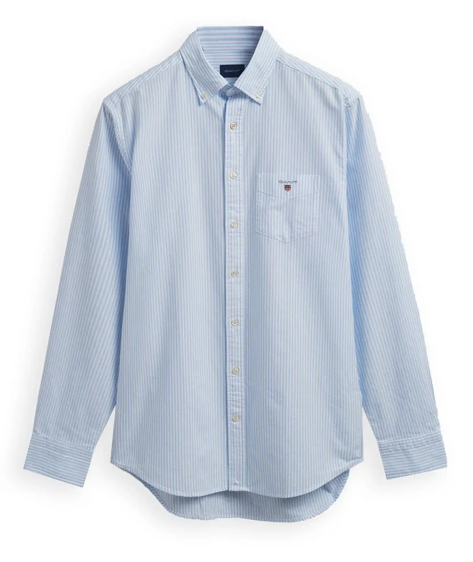 GANT Men's Shirt Regular Oxford Banker Light Blue