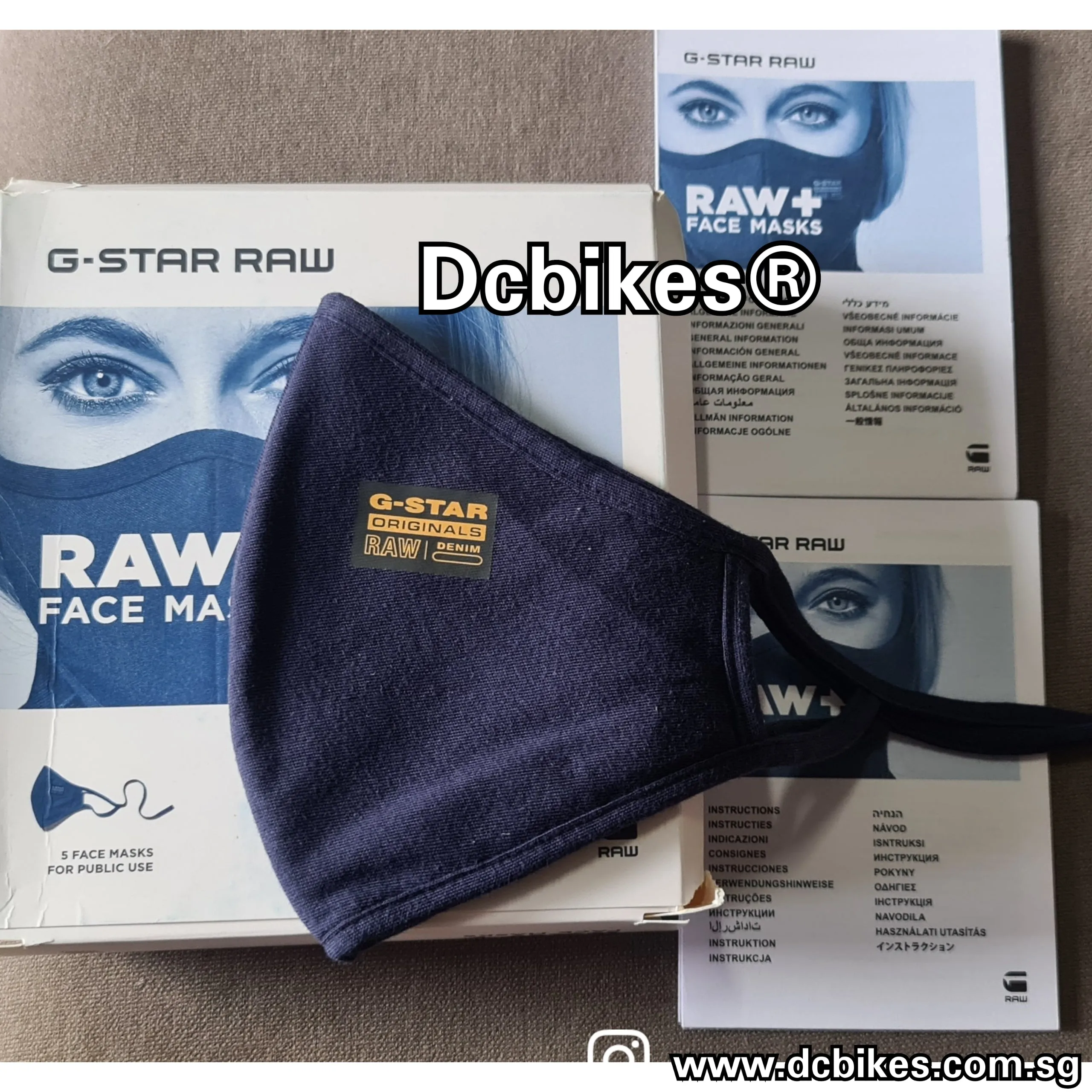 Geniune G Star Raw Protection Navy Blue Face Mask