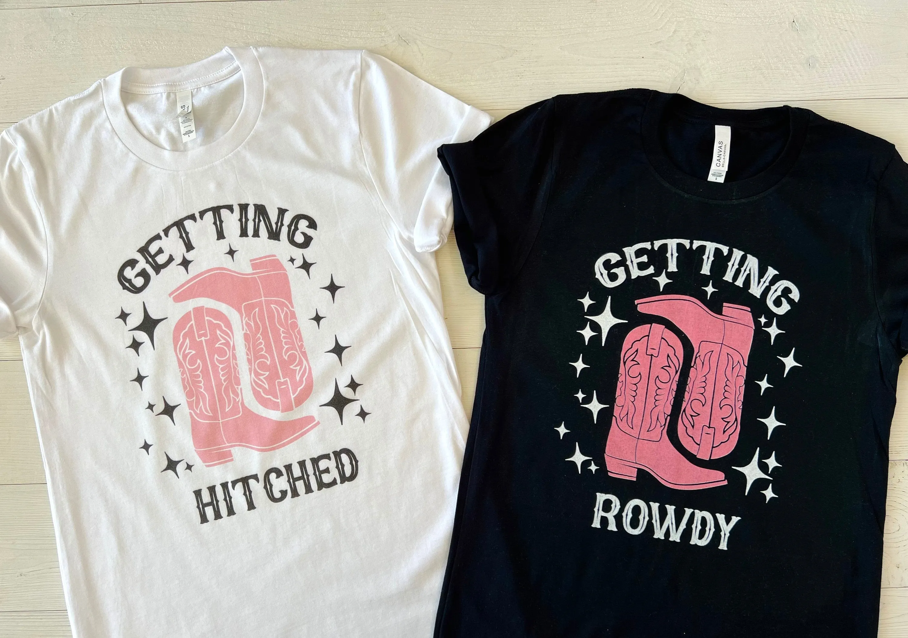 Getting Hitched Bachelorette Party T-Shirts