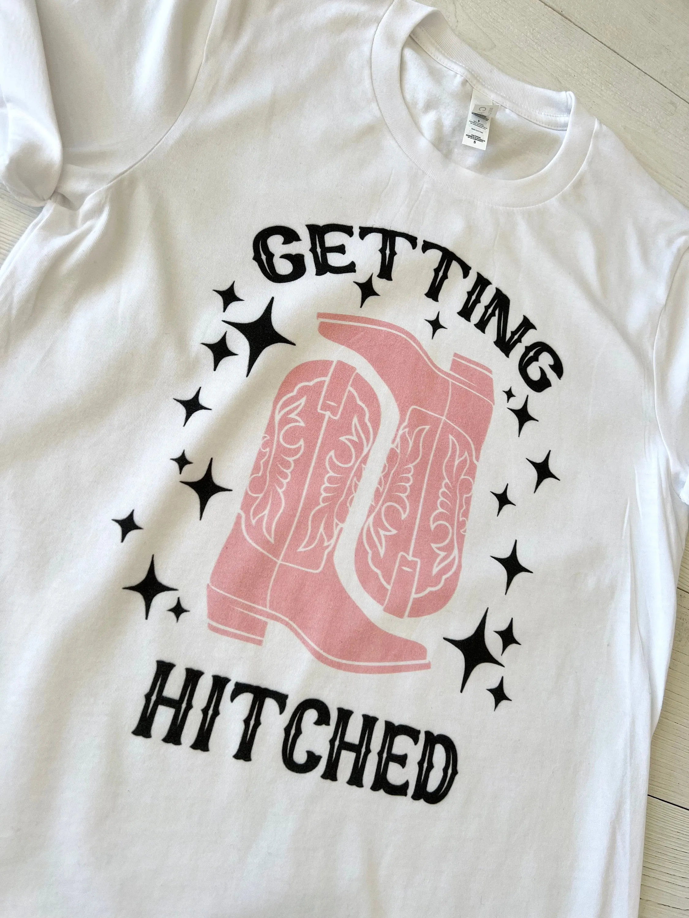 Getting Hitched Bachelorette Party T-Shirts