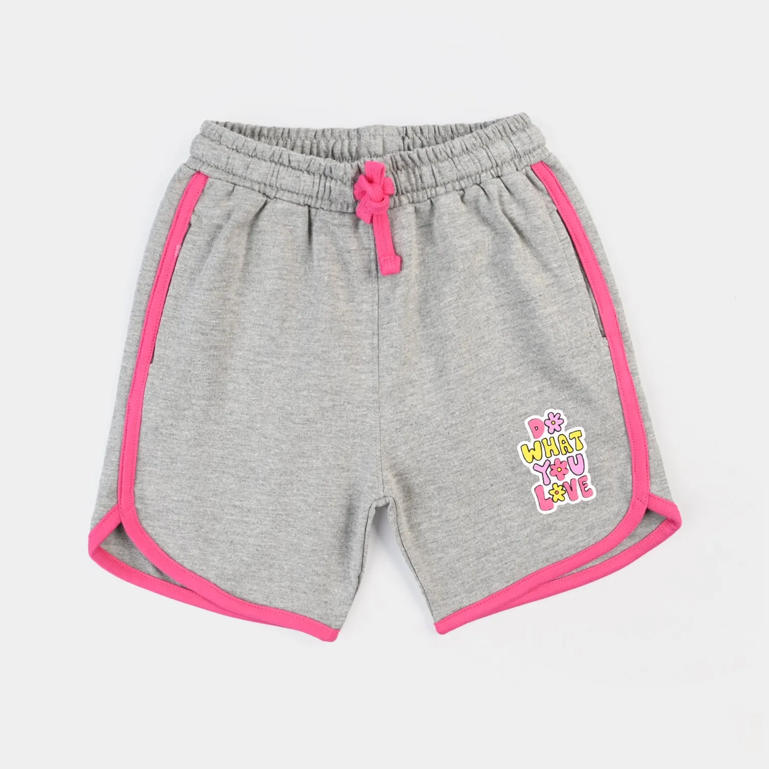 Girls Jersey/Terry Short You Love-H.grey