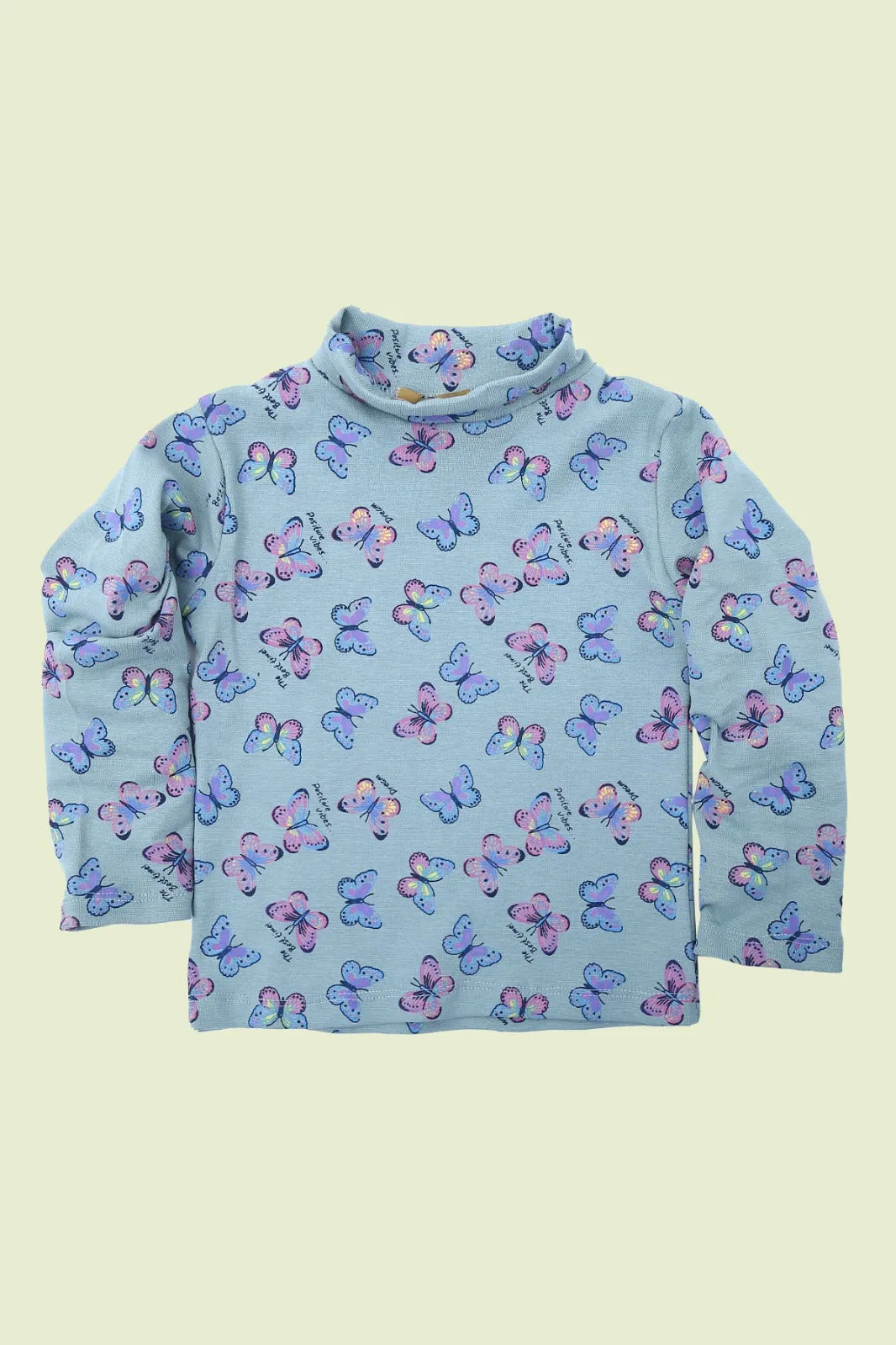 Girls Printed High Neck Tops