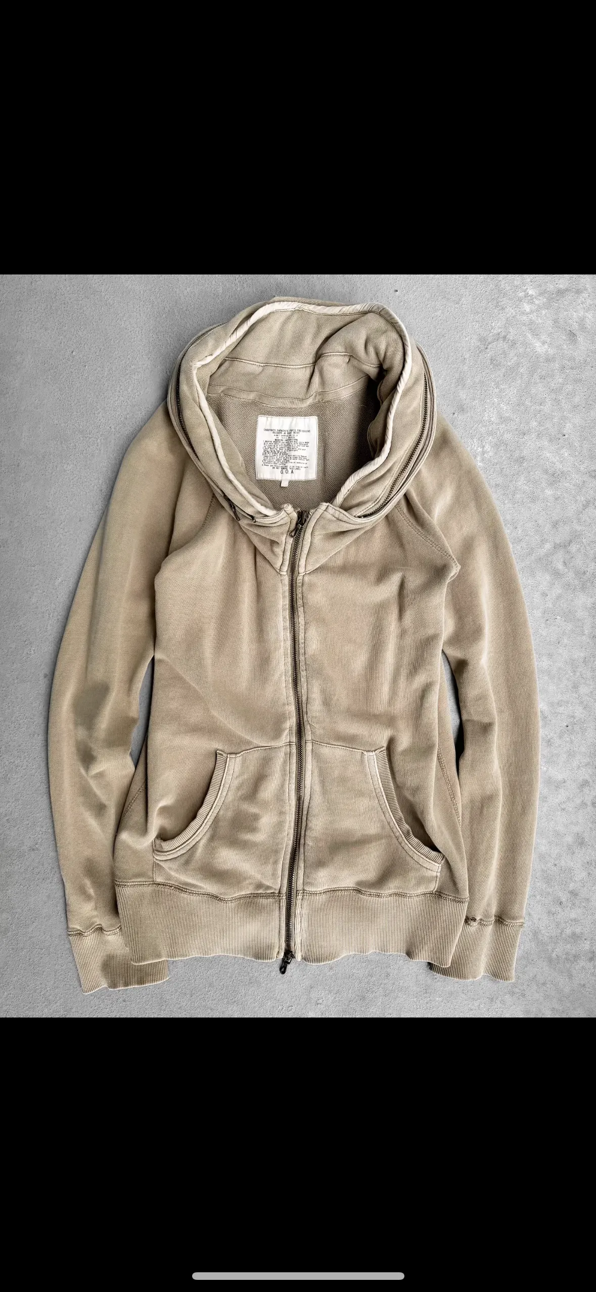 G.O.A Early 00s Bono Hooded Military Zip-up Jacket