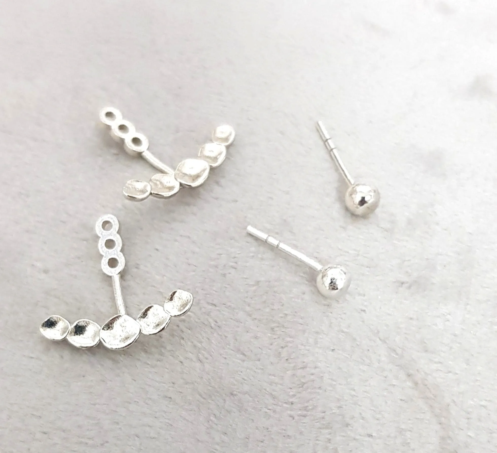 Golden Grace: Versatile Ear Jacket Earrings