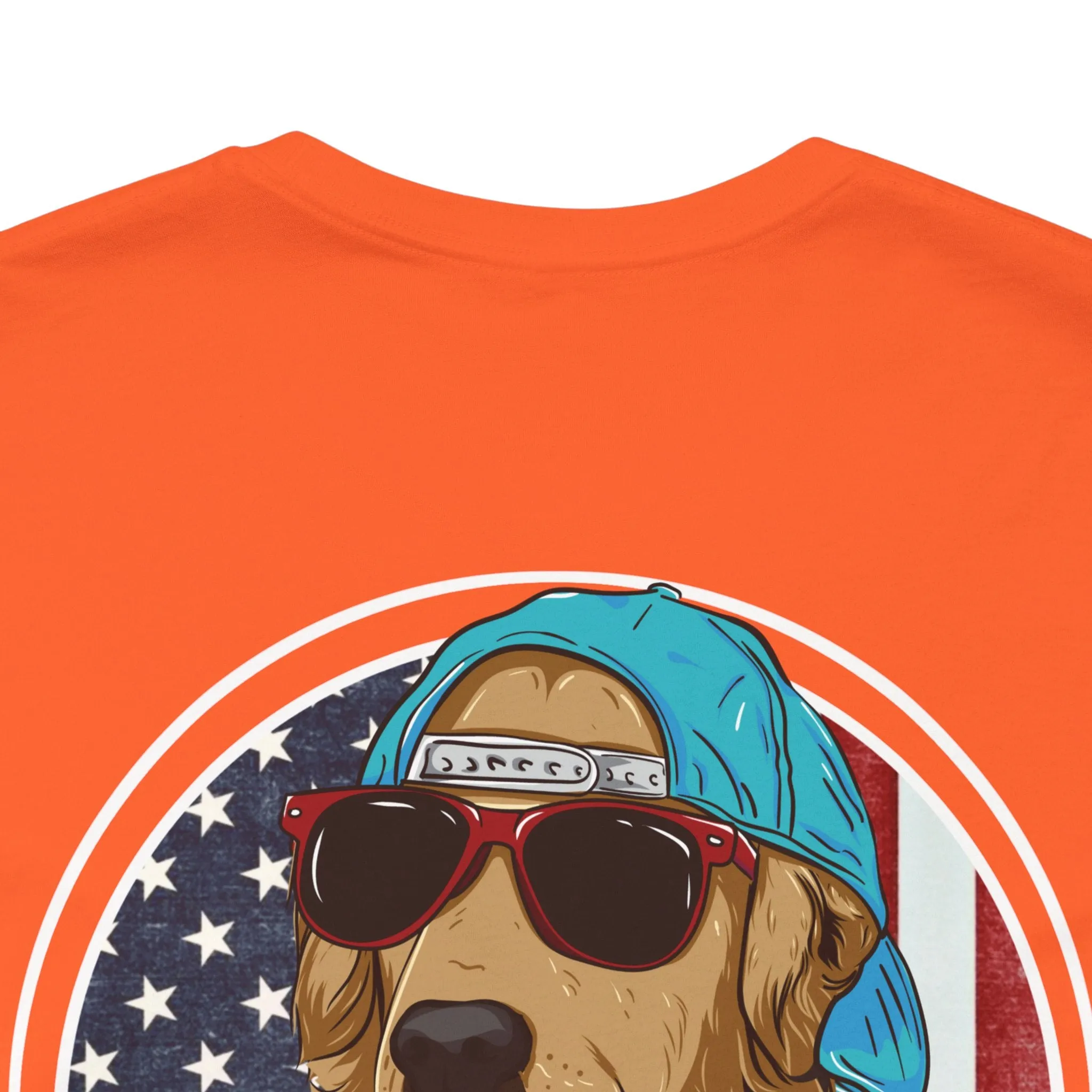 Golden Retriever "Born in the USA" Tee