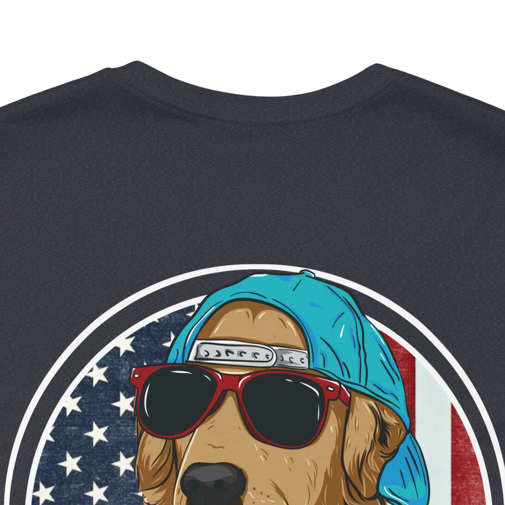 Golden Retriever "Born in the USA" Tee