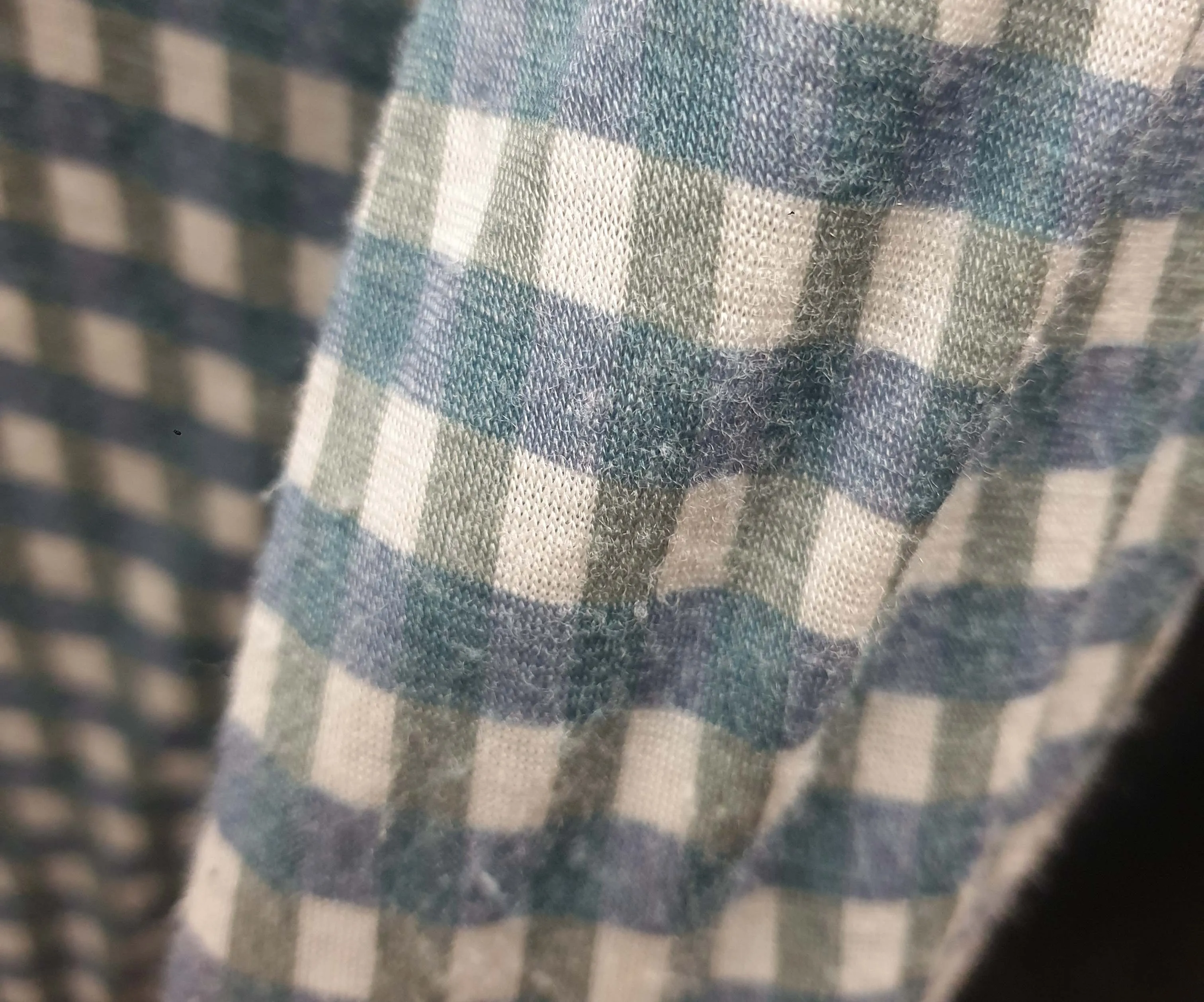 Gorman blue and green check long sleeve rollneck top size 10