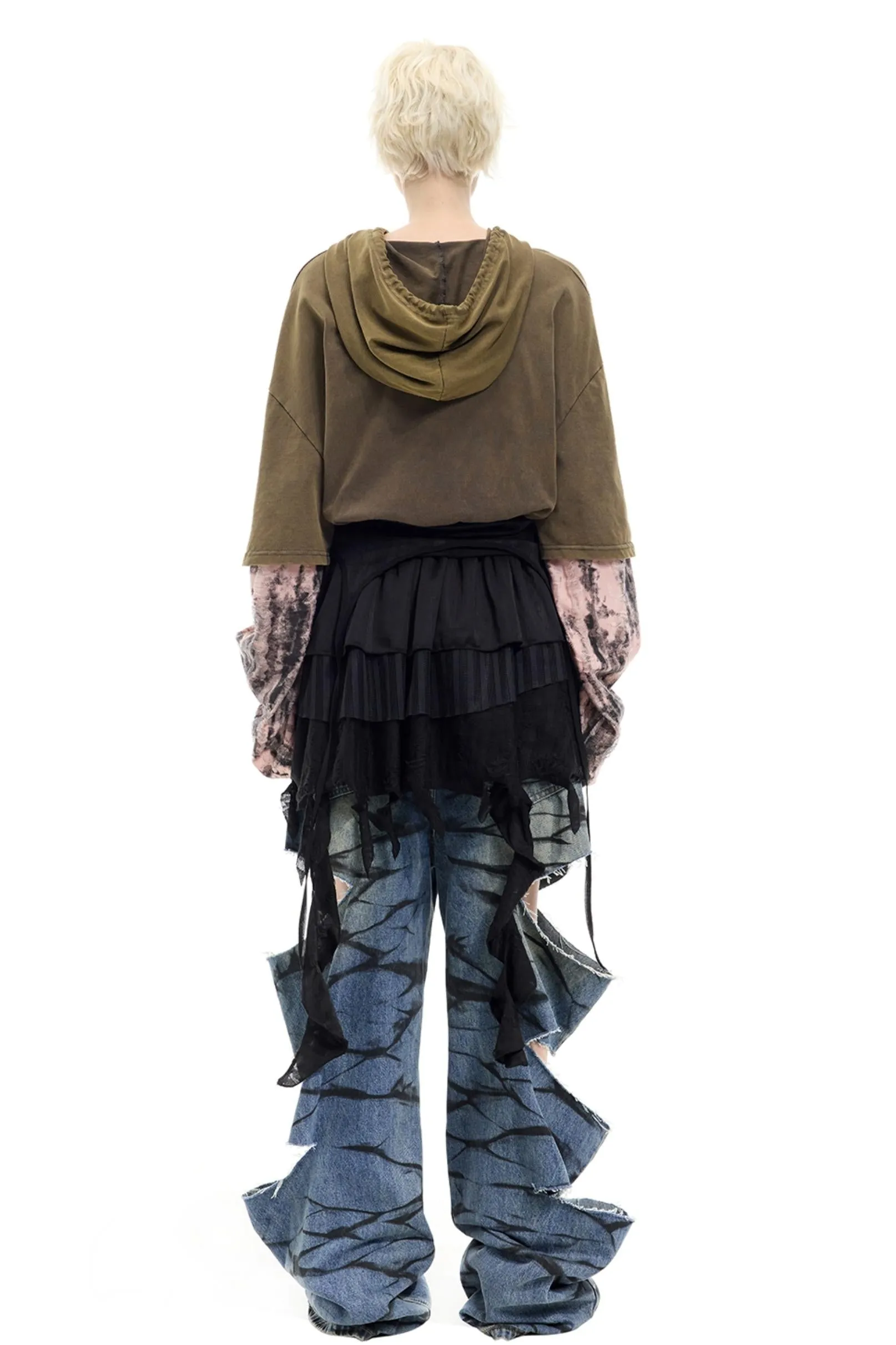Graffiti Layered Jeans