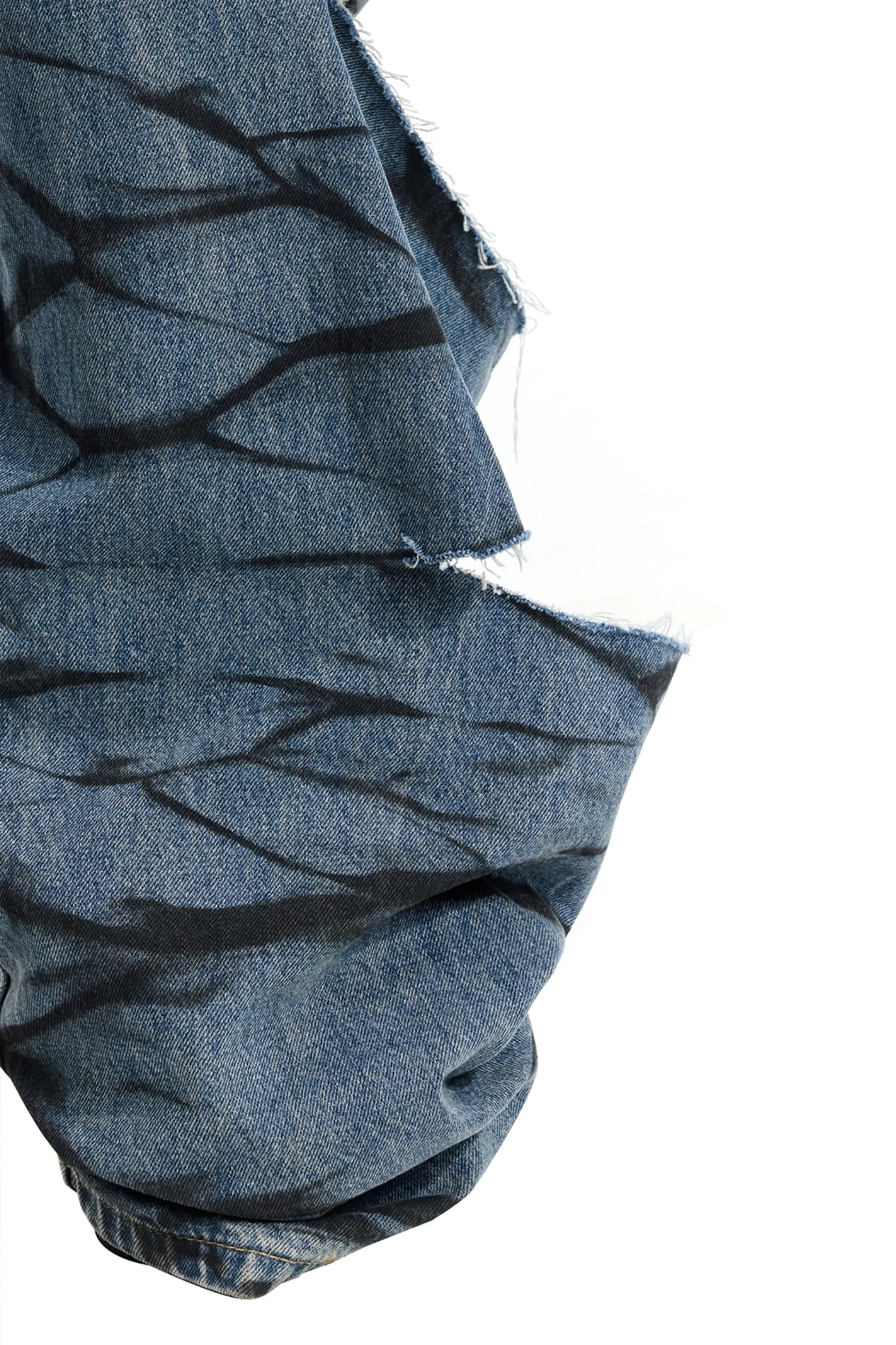 Graffiti Layered Jeans