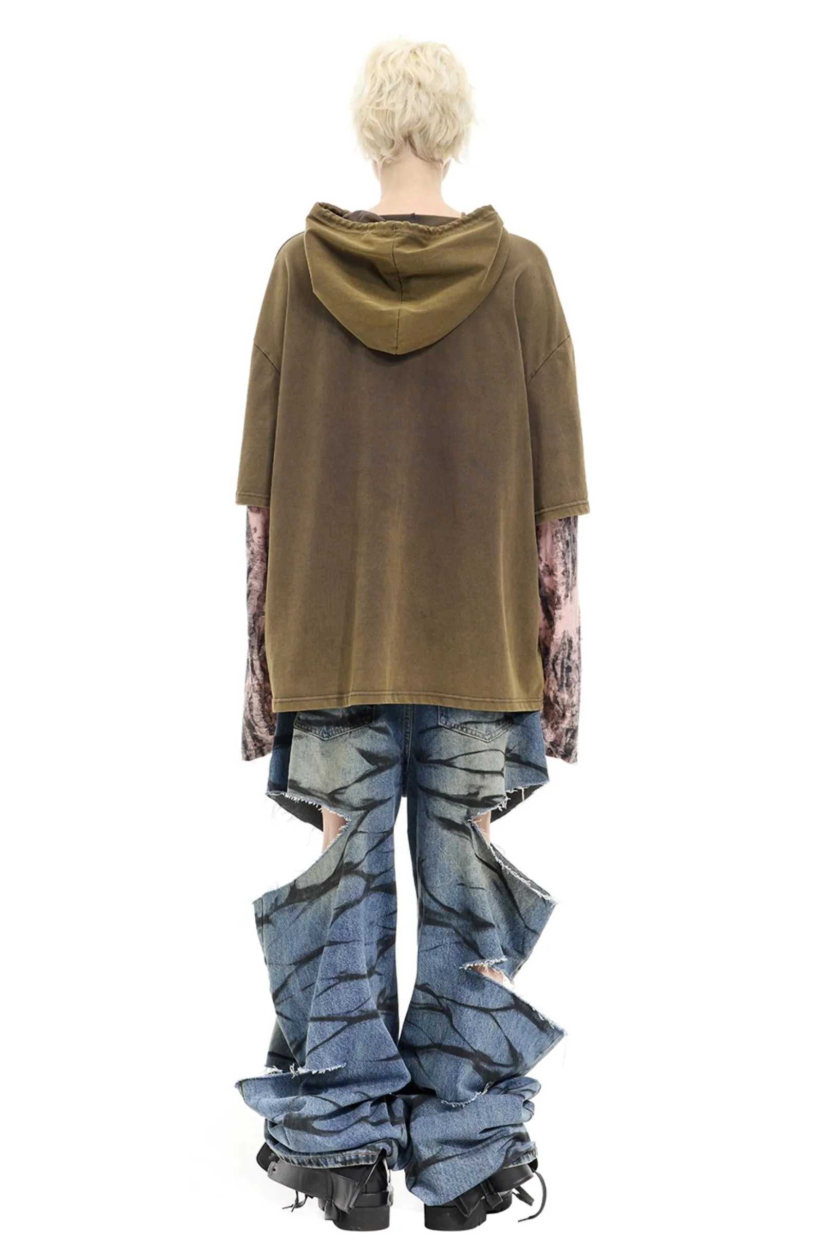 Graffiti Layered Jeans