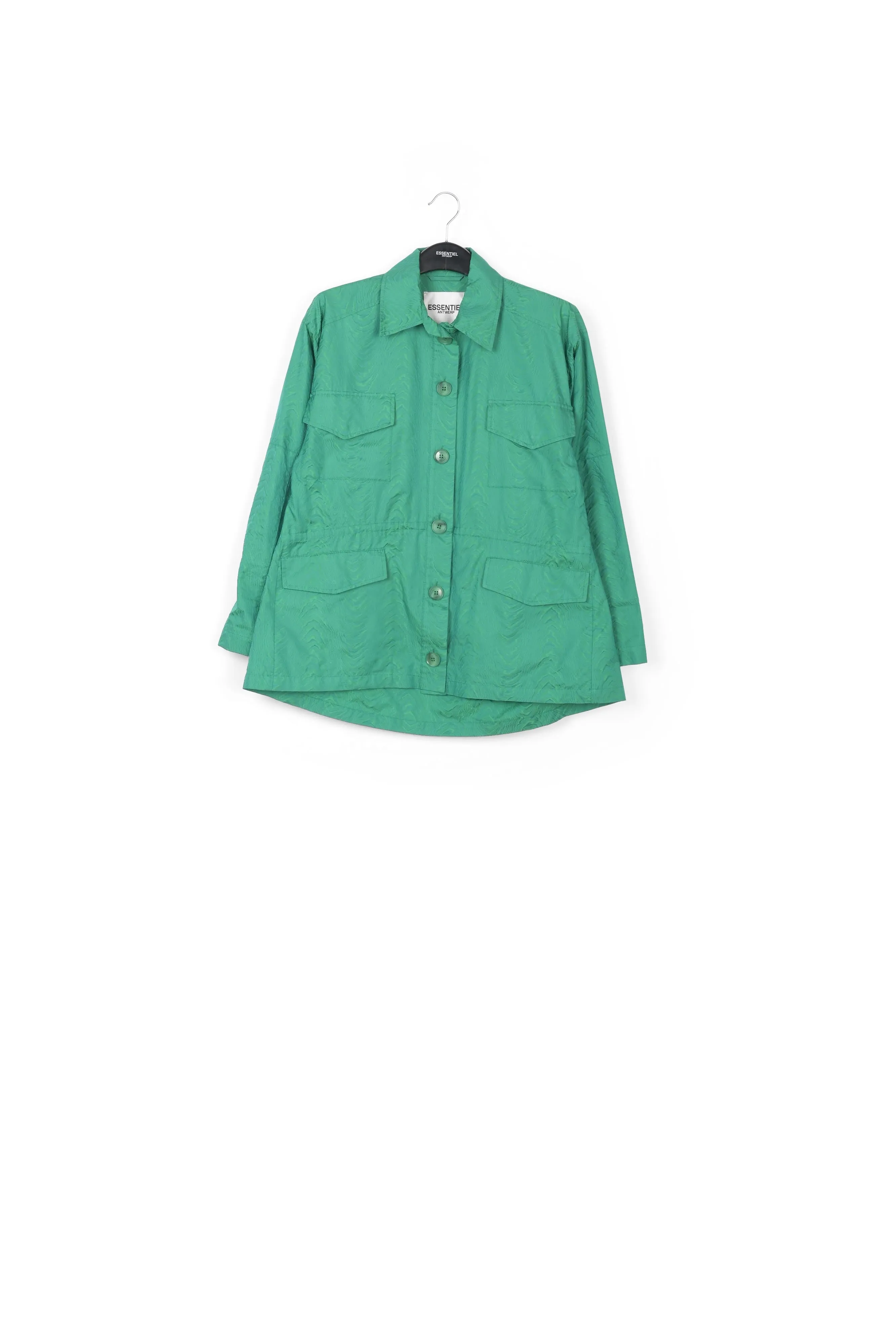 Green jacquard jacket