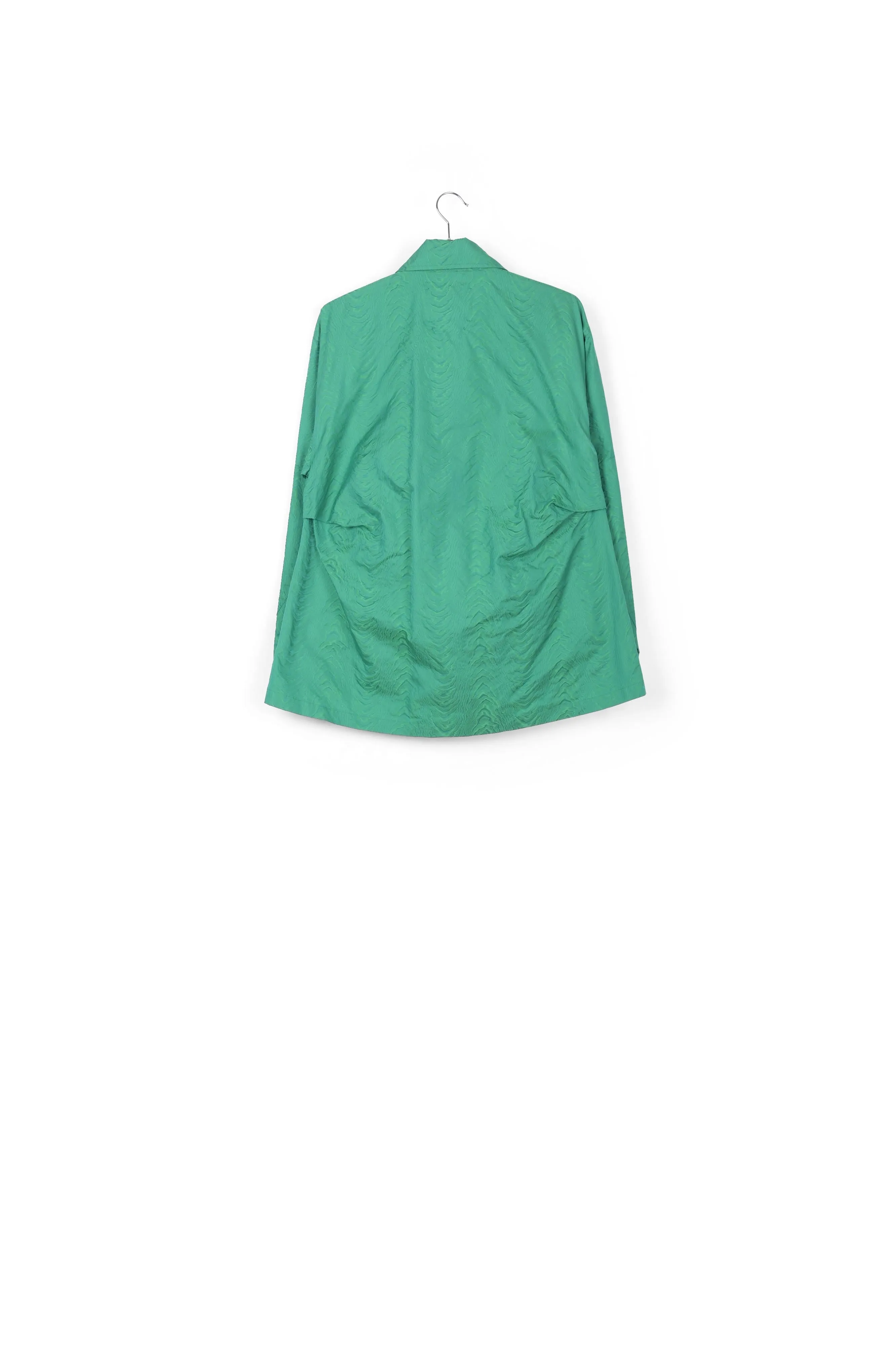 Green jacquard jacket