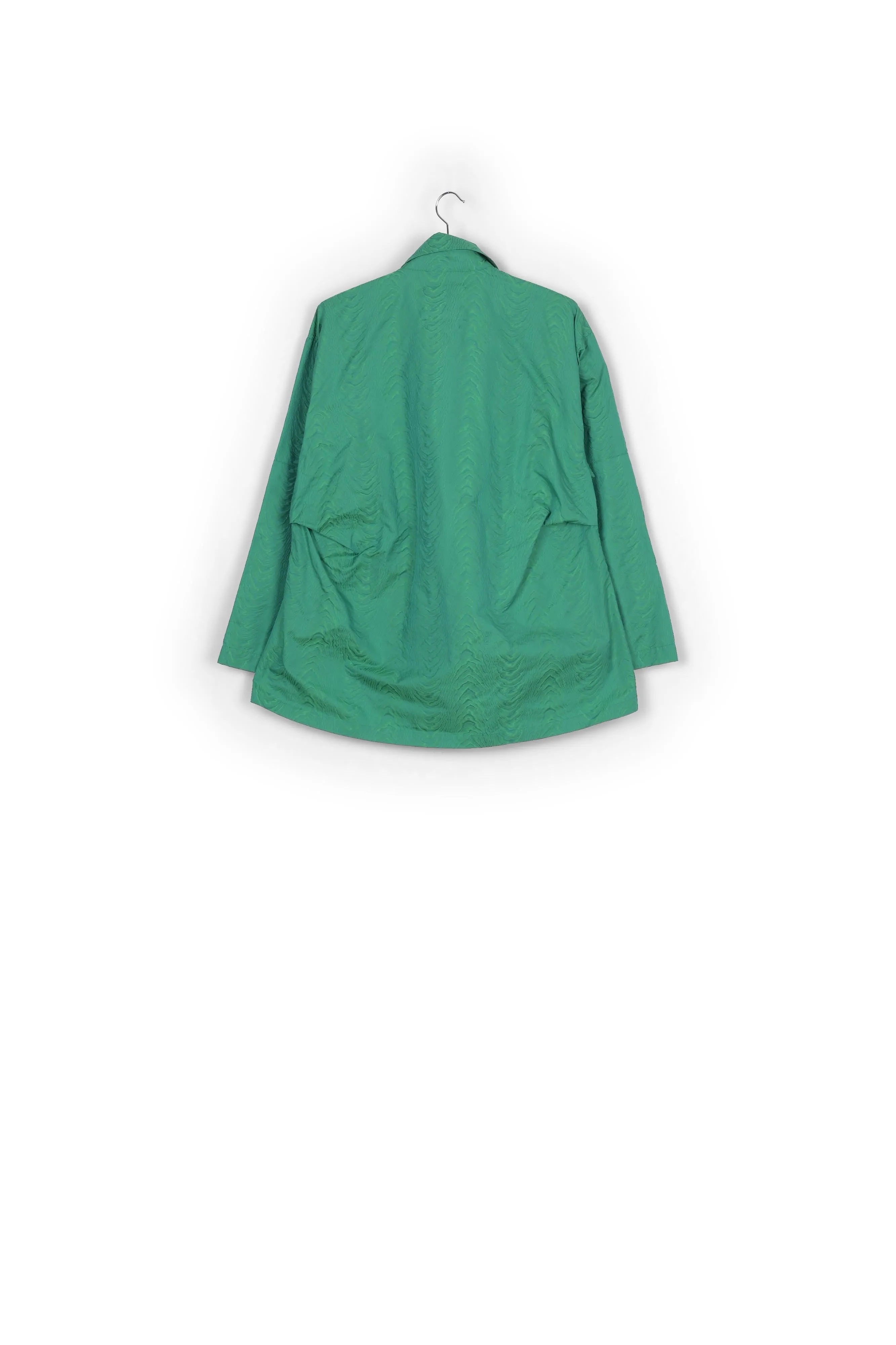 Green jacquard jacket