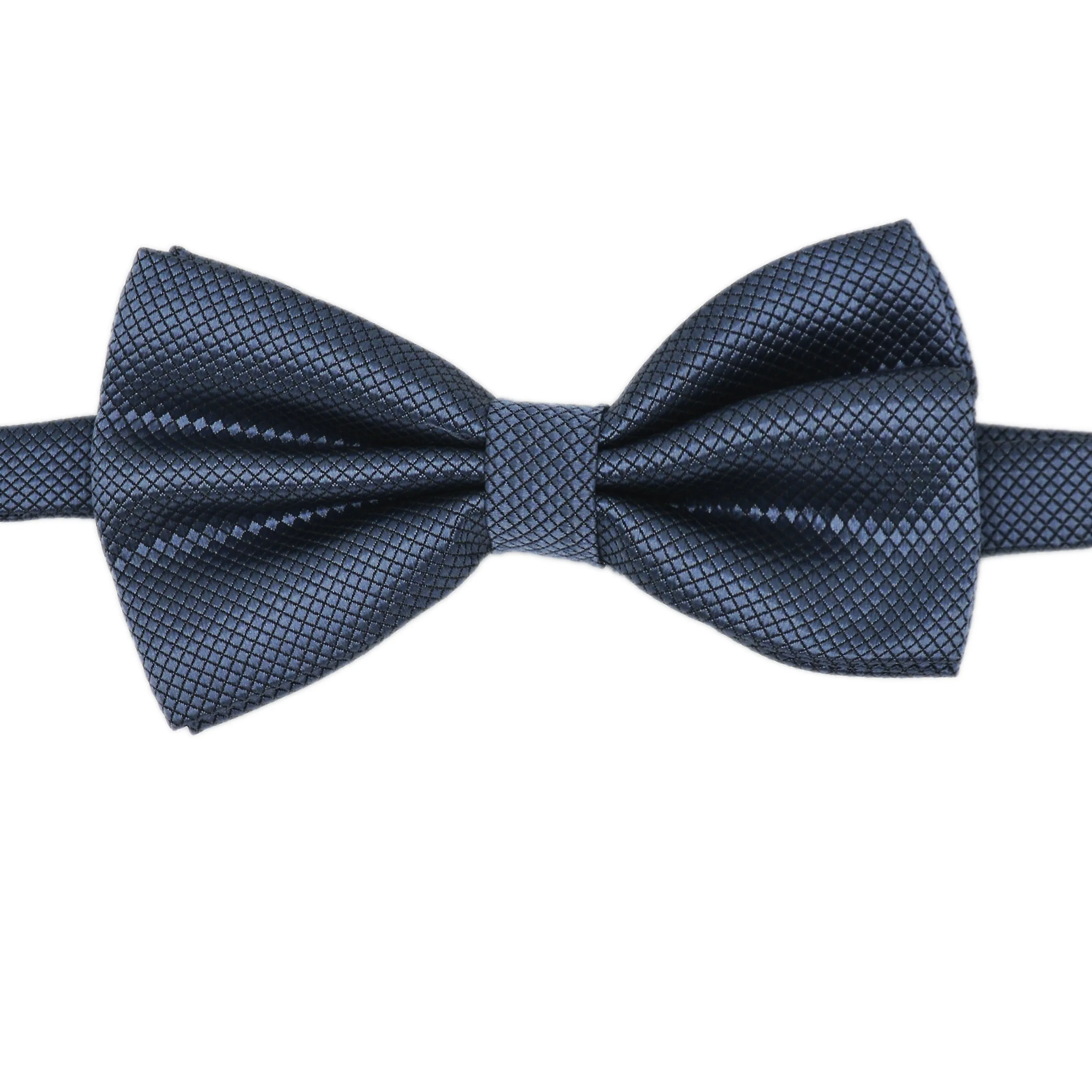 GREY BLACK  SILK BOW TIE