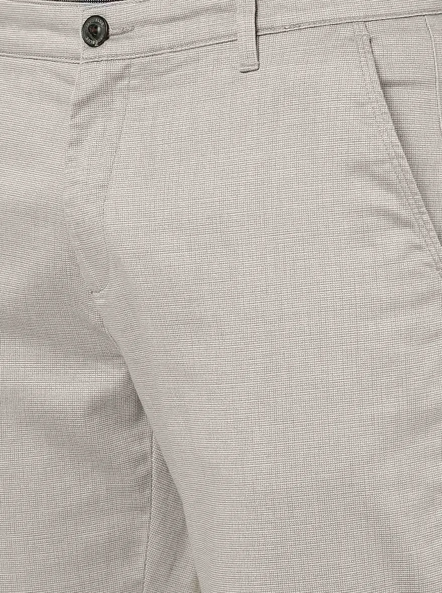Grey Solid Uno Fit Casual Trouser | JadeBlue
