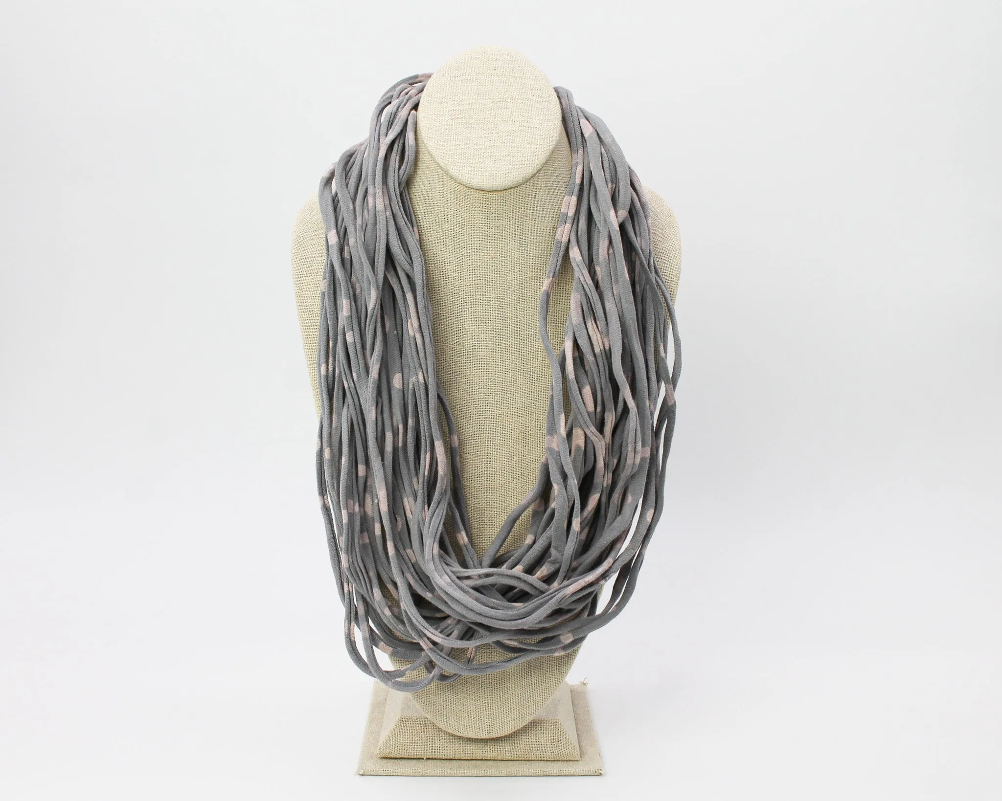 Hand Dyed Grace Scarf Medium Gray