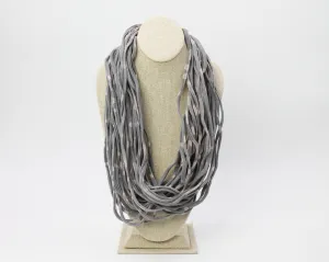 Hand Dyed Grace Scarf Medium Gray