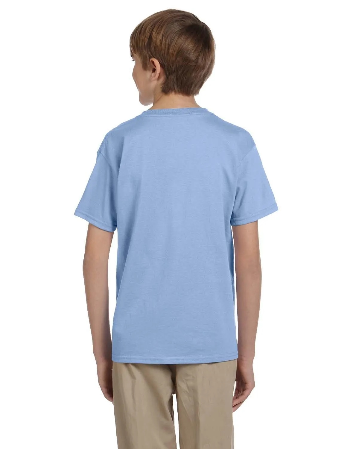 Hanes Youth Heavyweight 50/50 T-Shirts | Light Blue