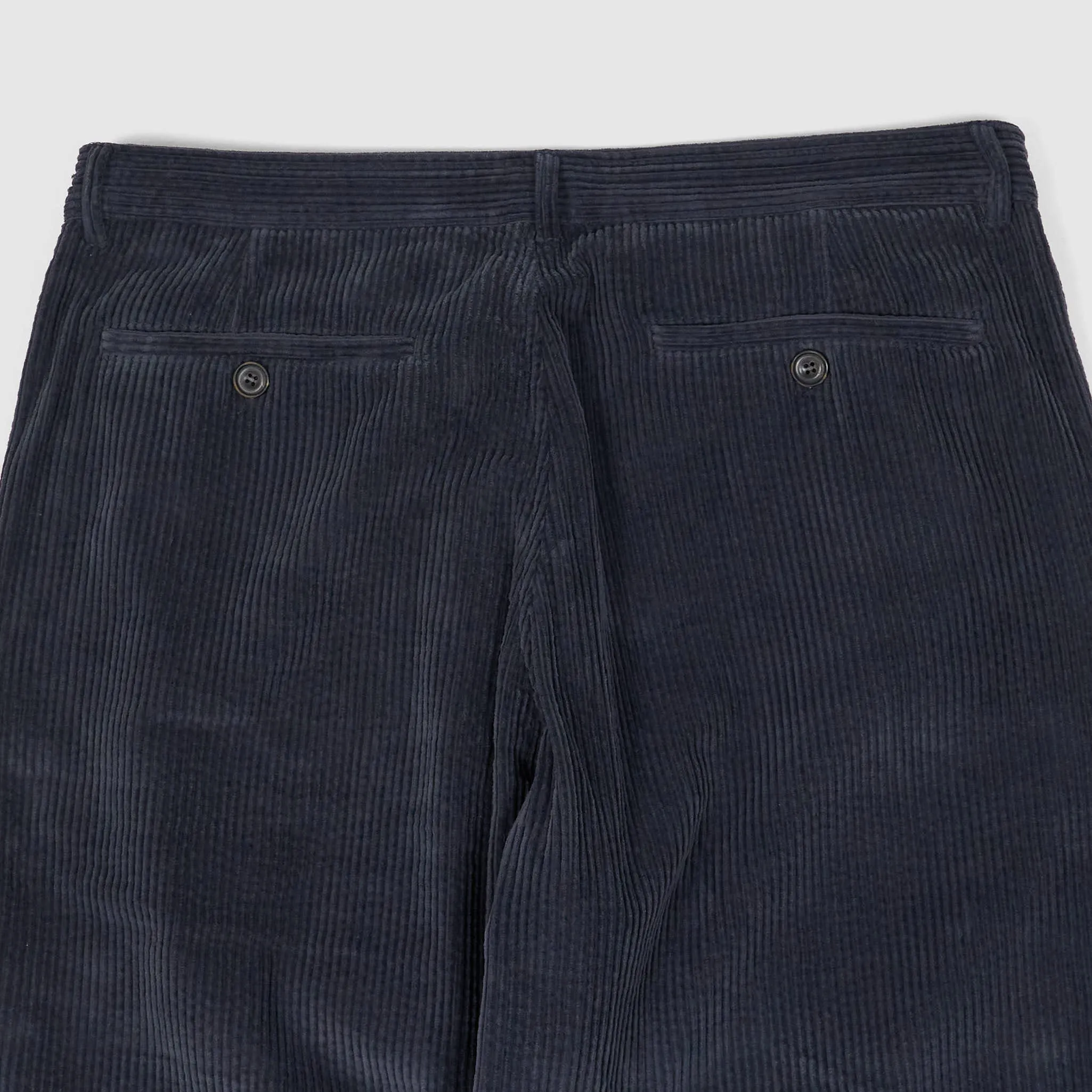 Hansen Pleated Wide Cut Corduroy Trousers