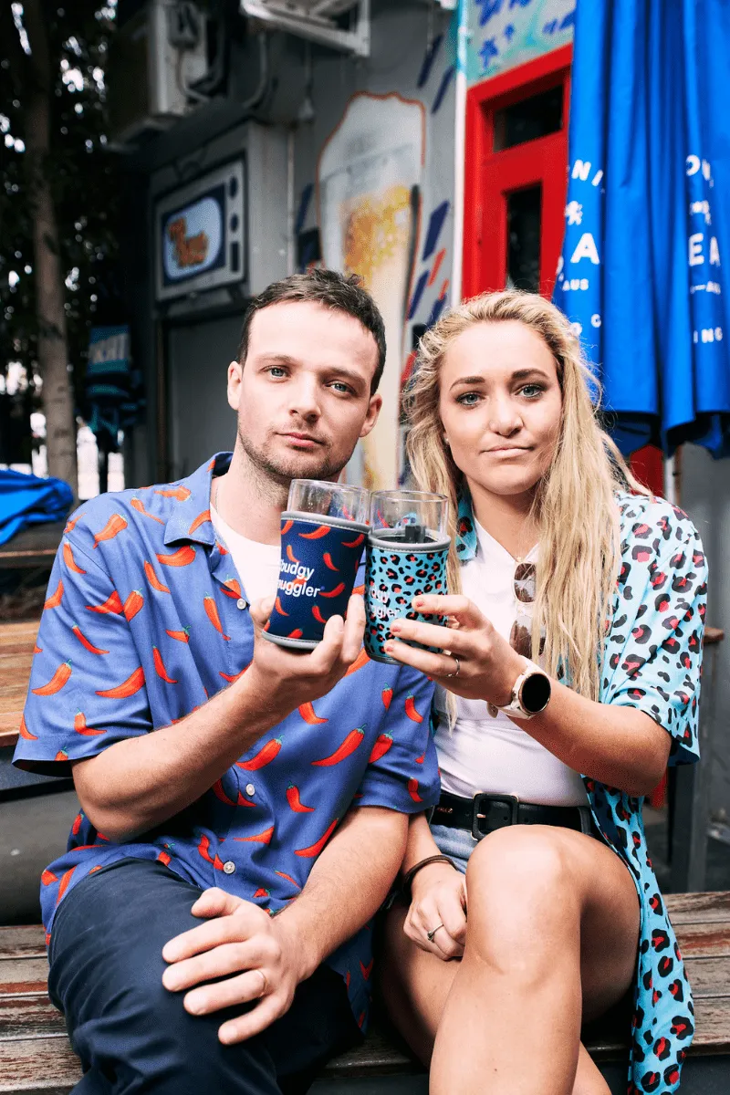 Hawaiian Party Shirt in Neon Jungle