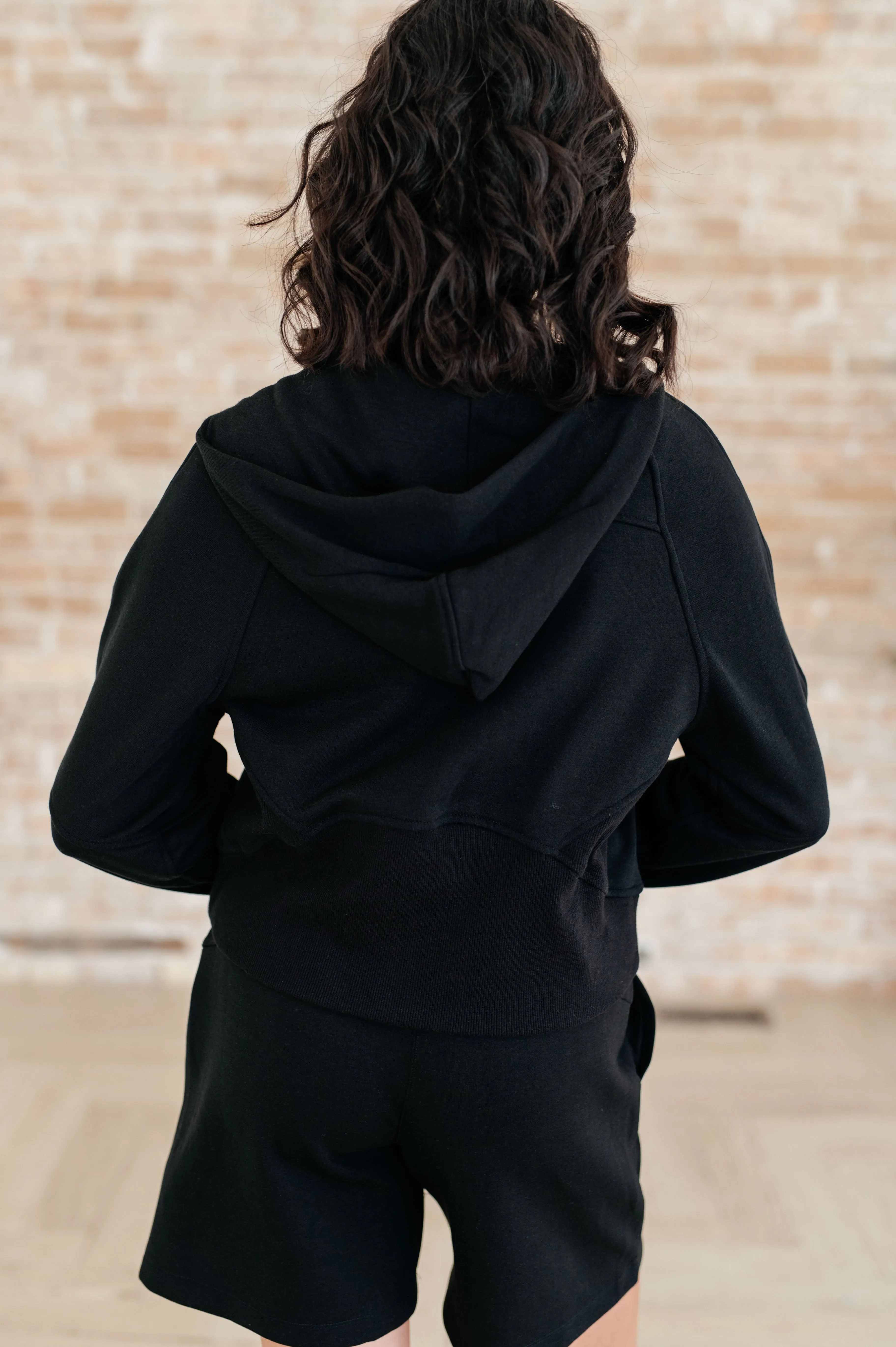 Hazel Blues® |  Sun or Shade Zip Up Jacket in Black