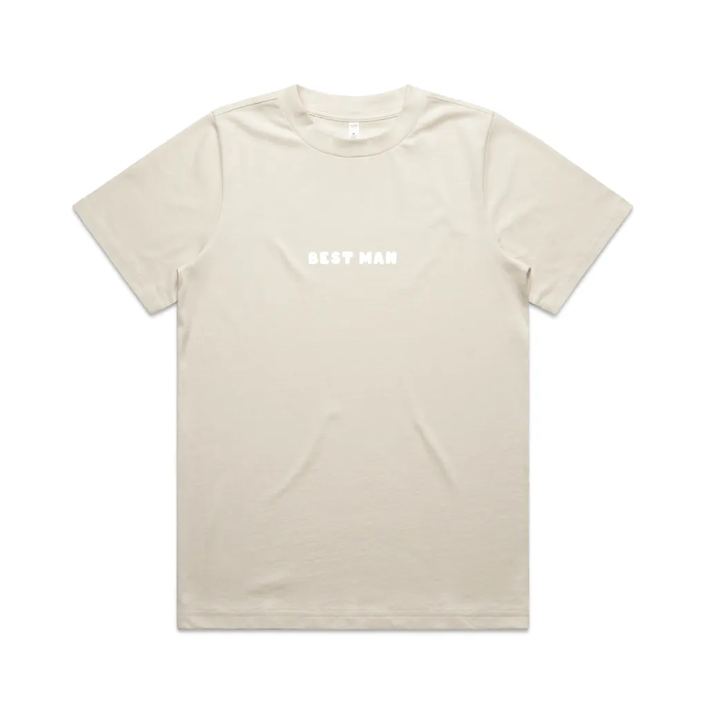 Here Comes The Party Tee | White on Ecru