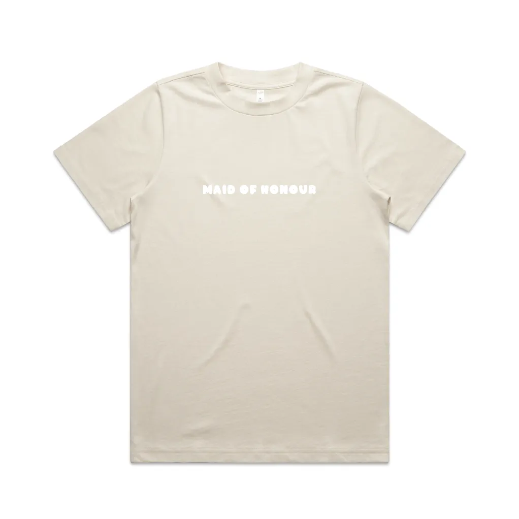 Here Comes The Party Tee | White on Ecru