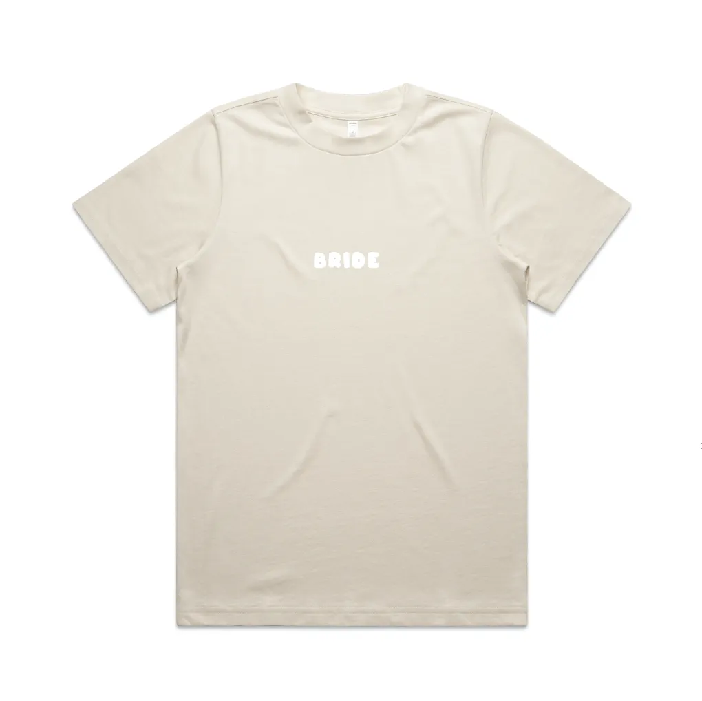 Here Comes The Party Tee | White on Ecru