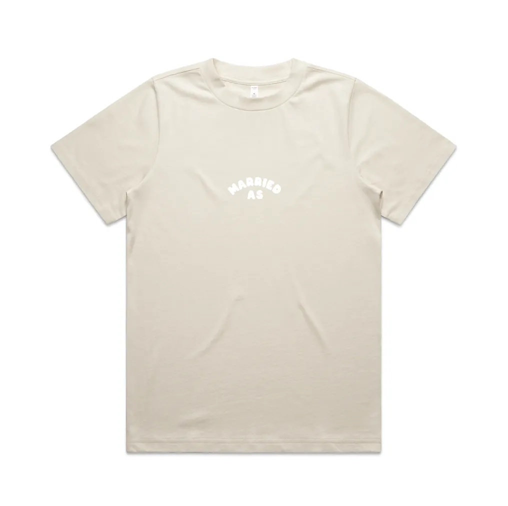 Here Comes The Party Tee | White on Ecru