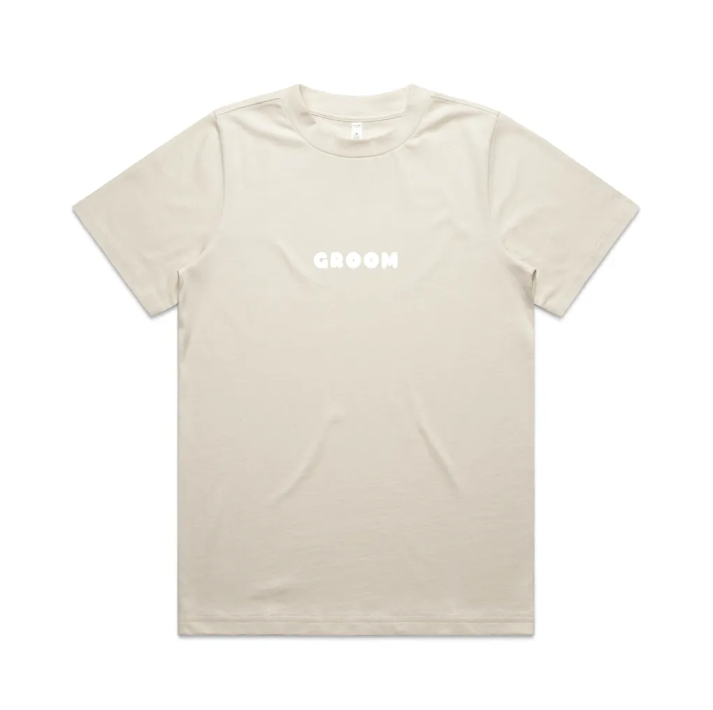 Here Comes The Party Tee | White on Ecru