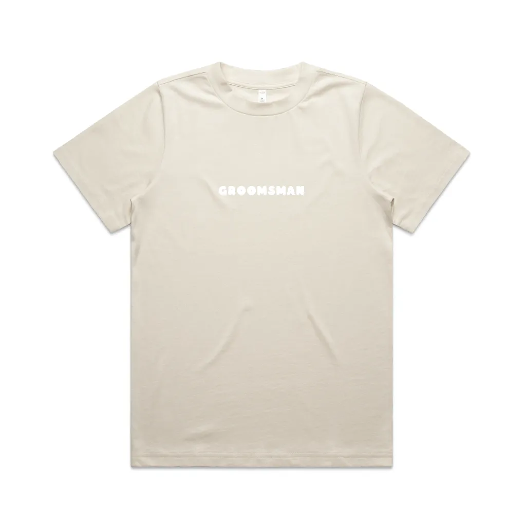Here Comes The Party Tee | White on Ecru