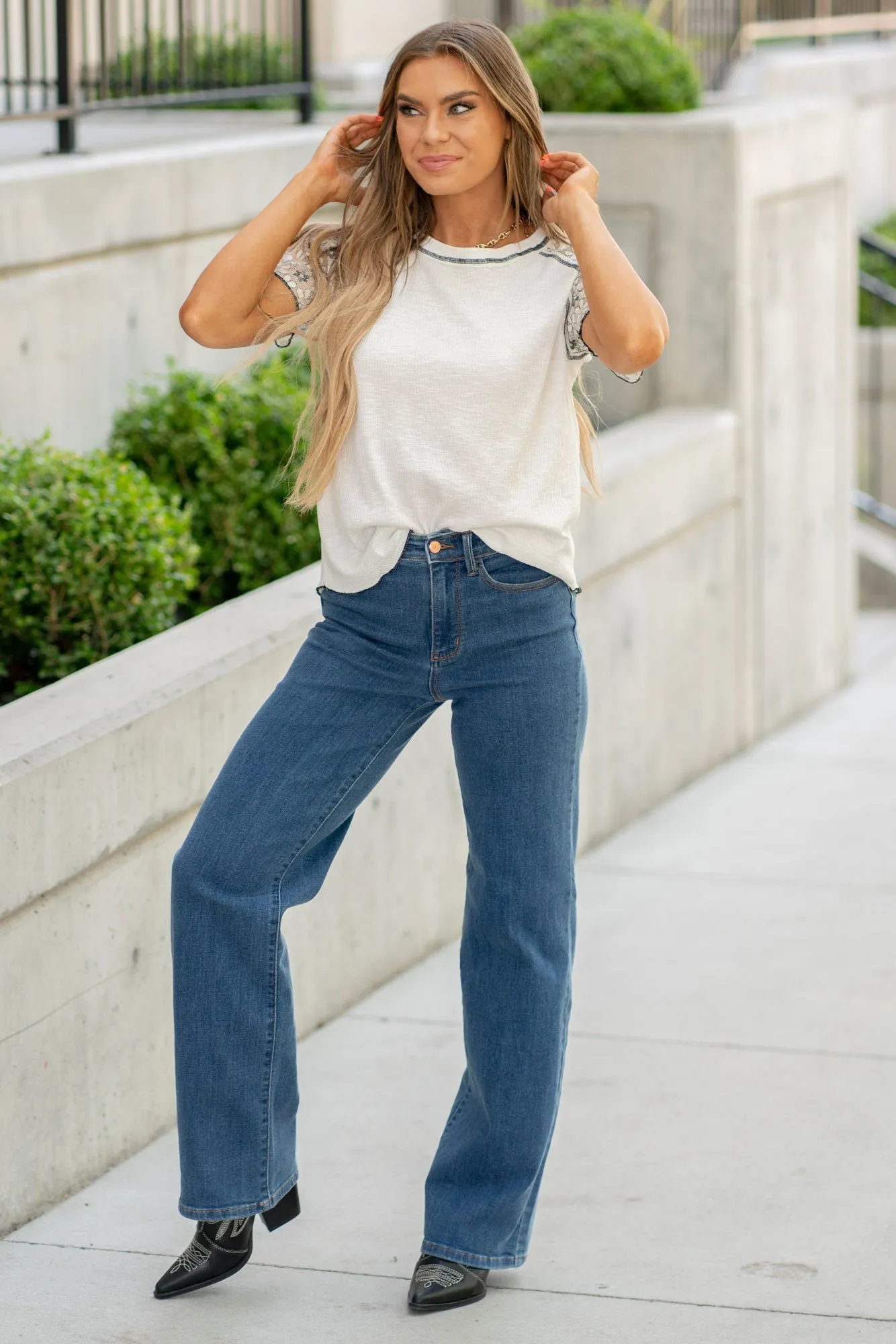 Hey Mama High Rise Vintage Wide Leg Regular & Plus Sizes