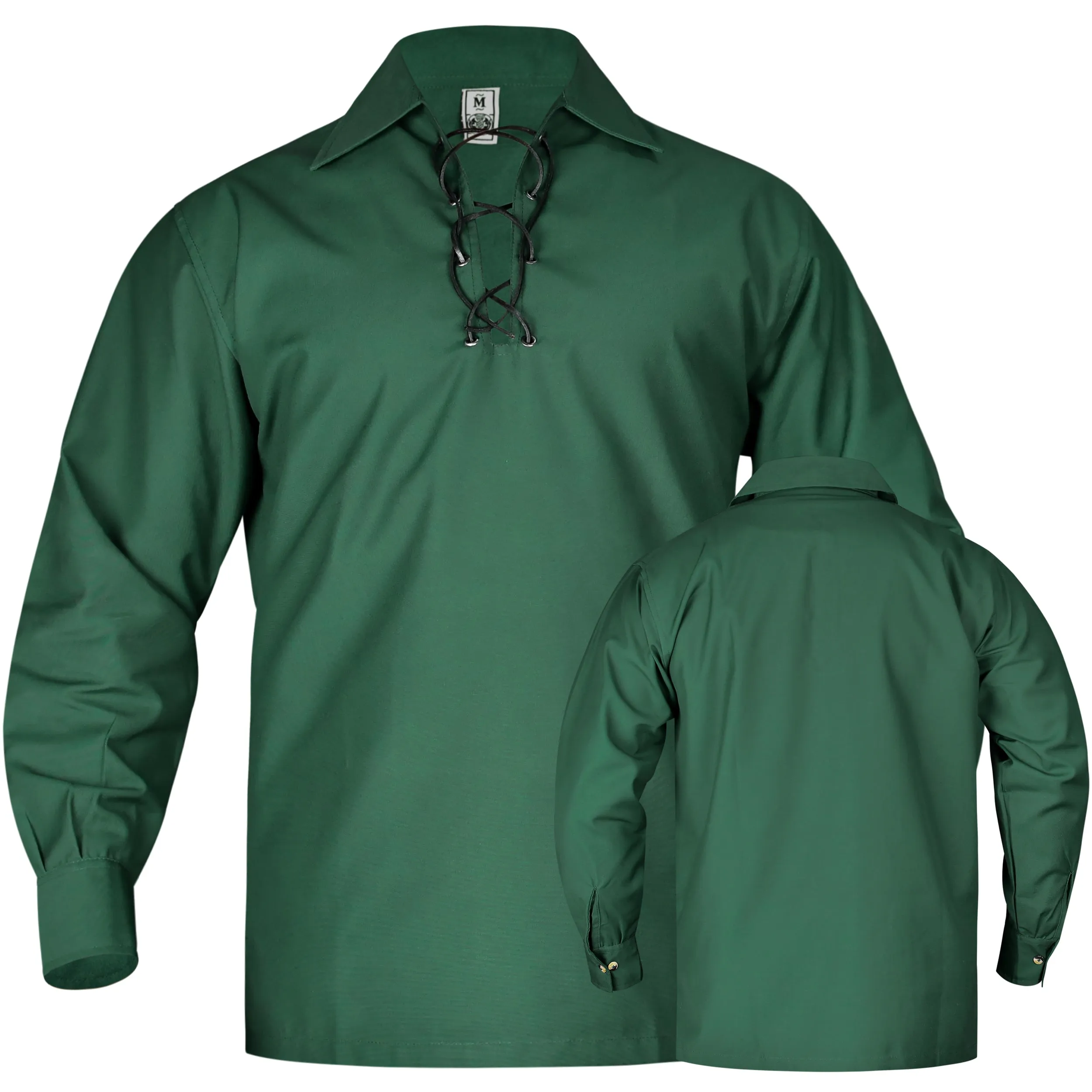 Highland Green Kilt Shirt - Vibrant Scottish Attire