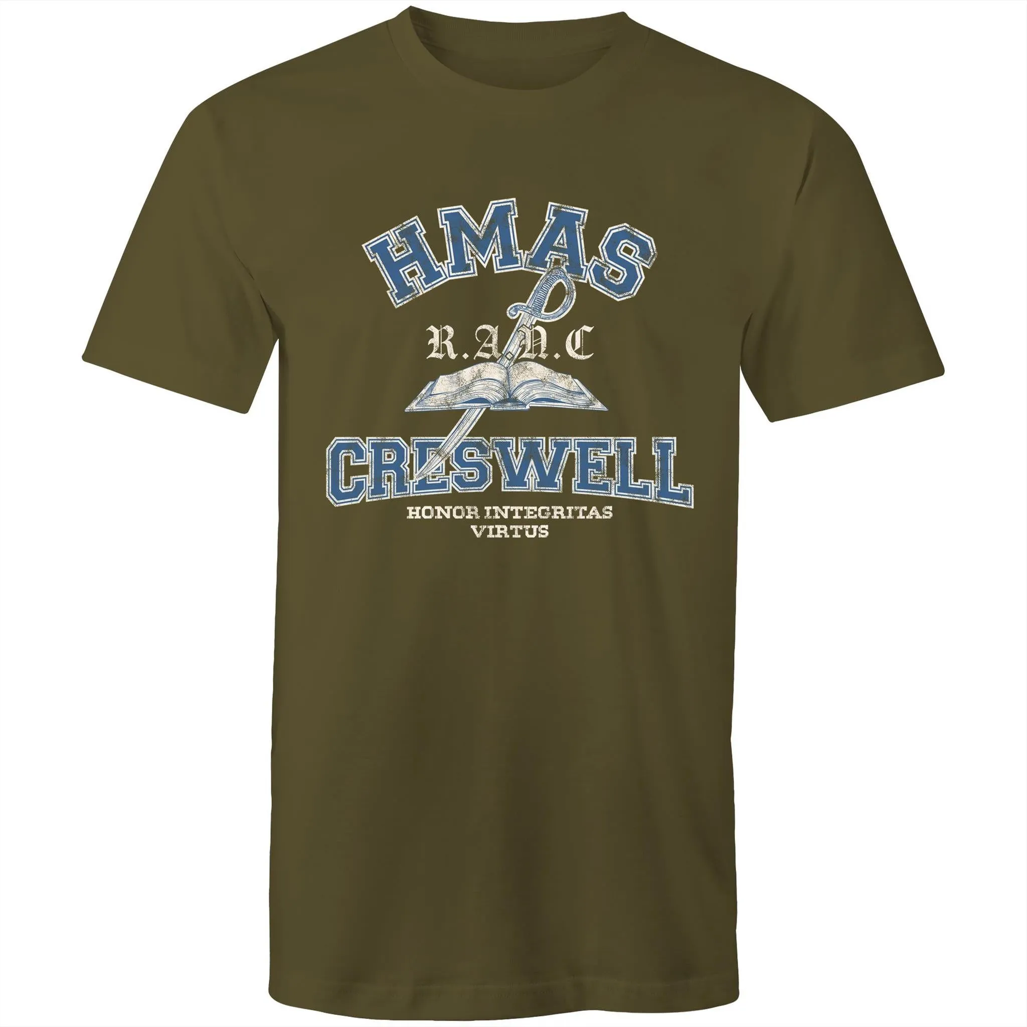 HMAS Creswell Men's T-shirt colour (Style Alpha)