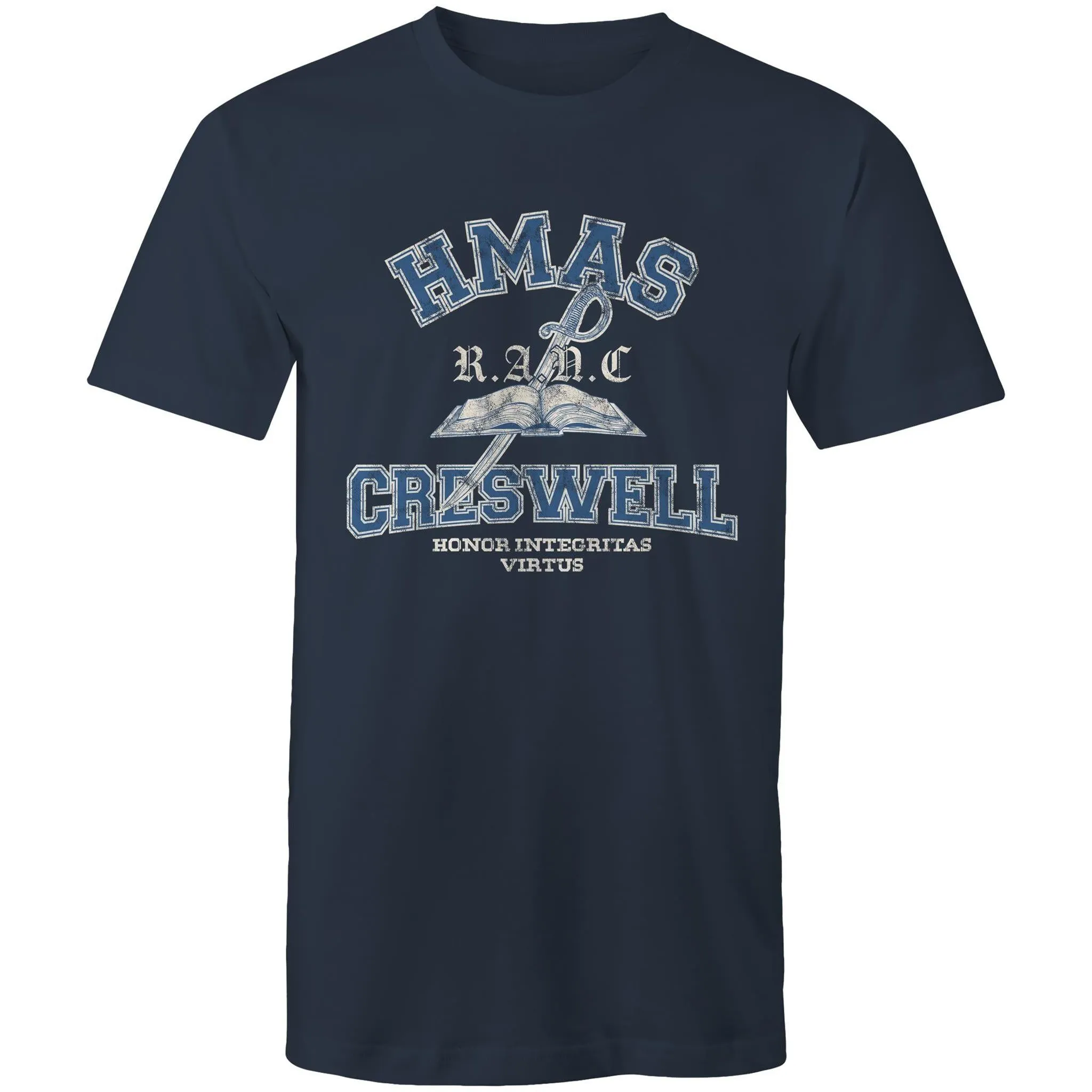 HMAS Creswell Men's T-shirt colour (Style Alpha)