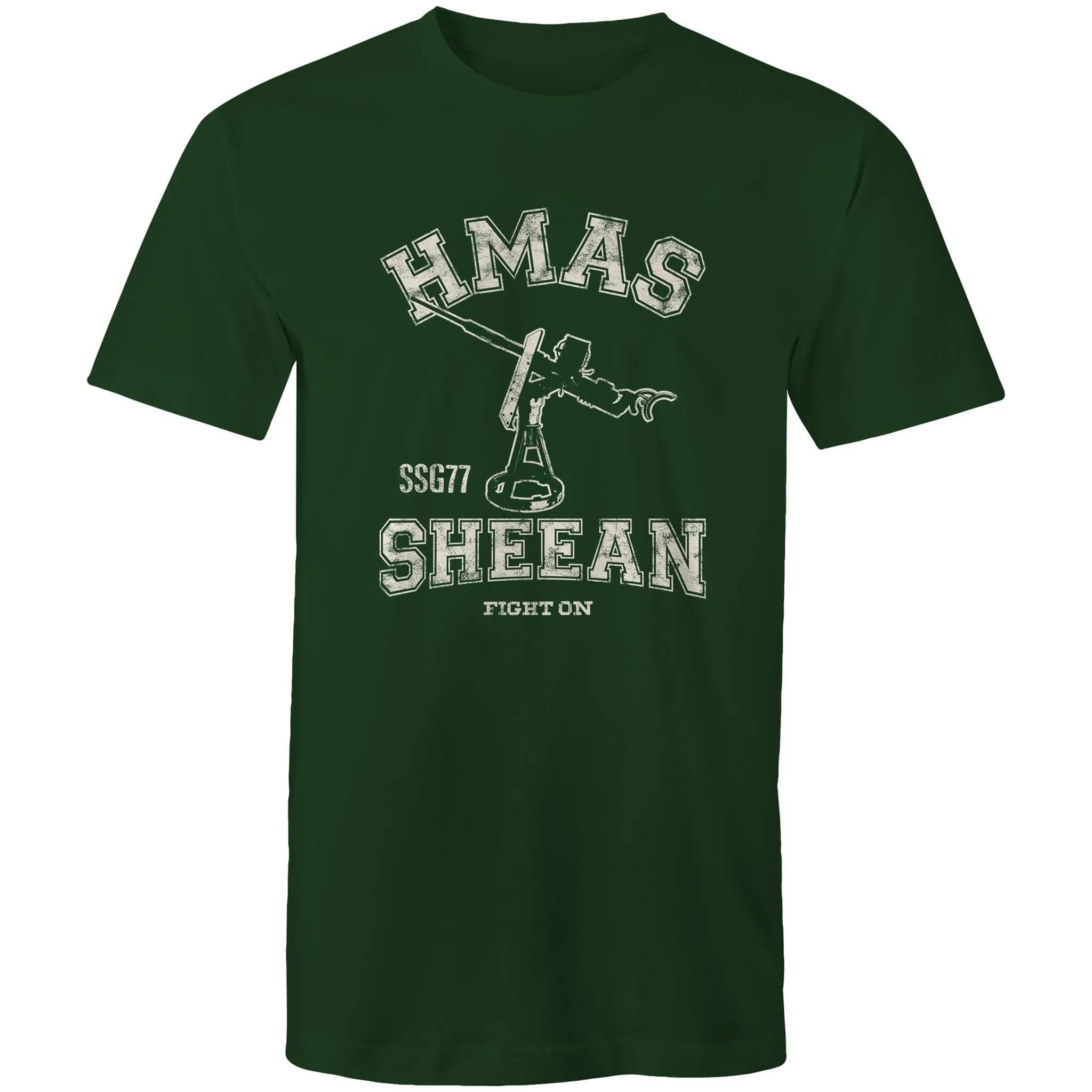 HMAS Sheean SSG77 Men's T-shirt white (Style Alpha)
