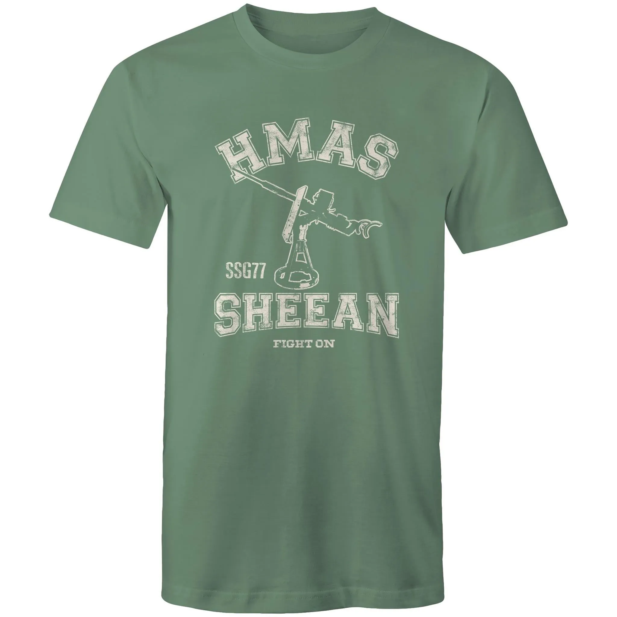 HMAS Sheean SSG77 Men's T-shirt white (Style Alpha)