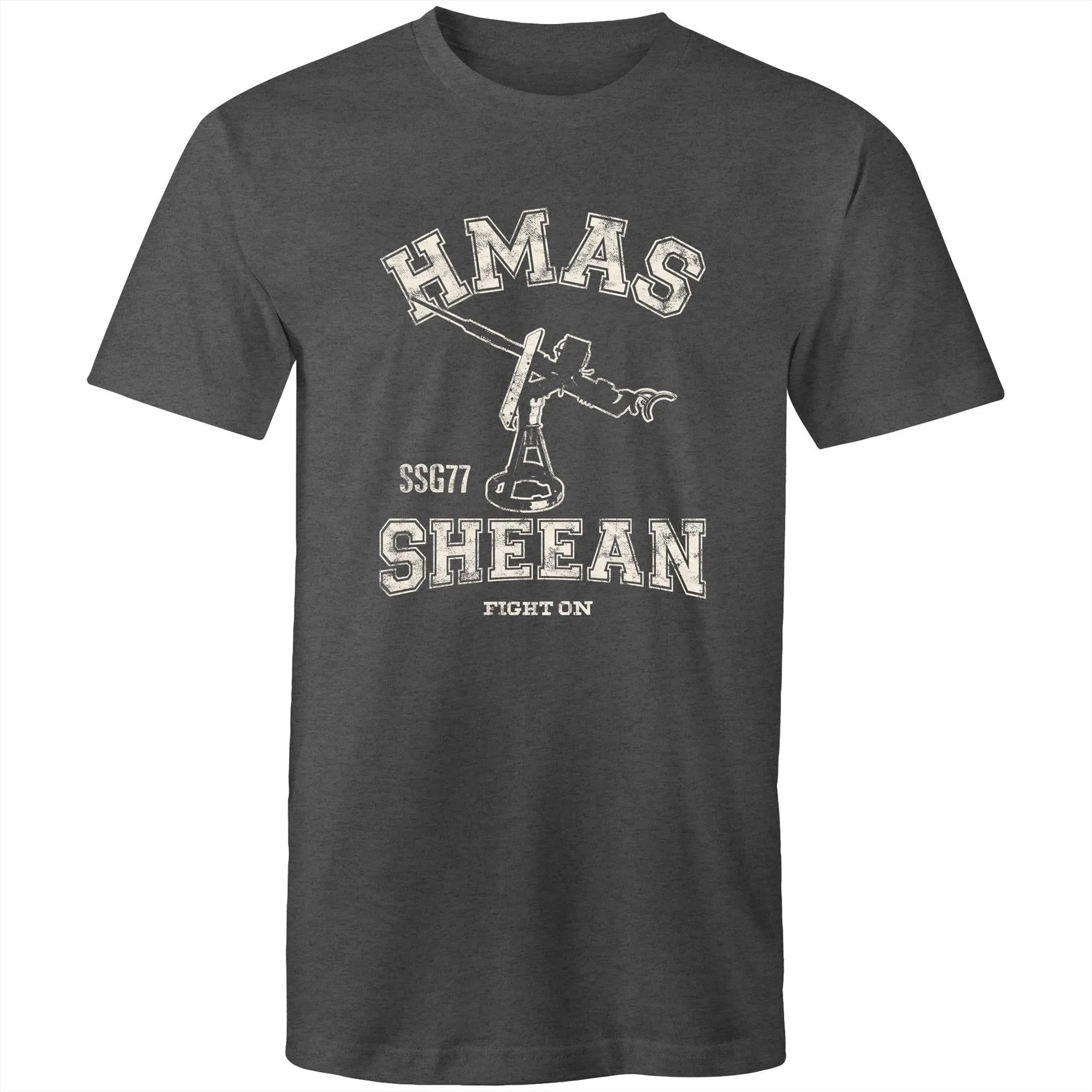 HMAS Sheean SSG77 Men's T-shirt white (Style Alpha)