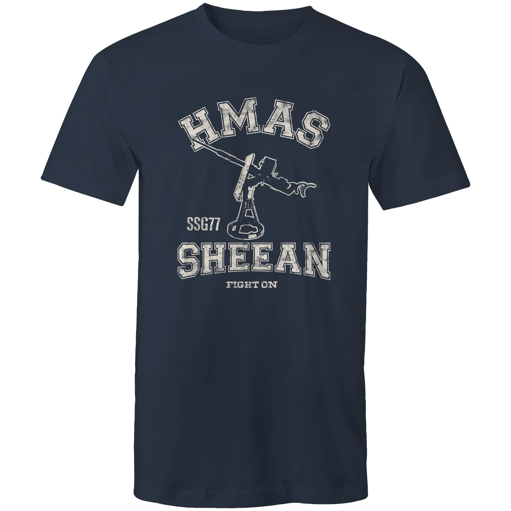 HMAS Sheean SSG77 Men's T-shirt white (Style Alpha)