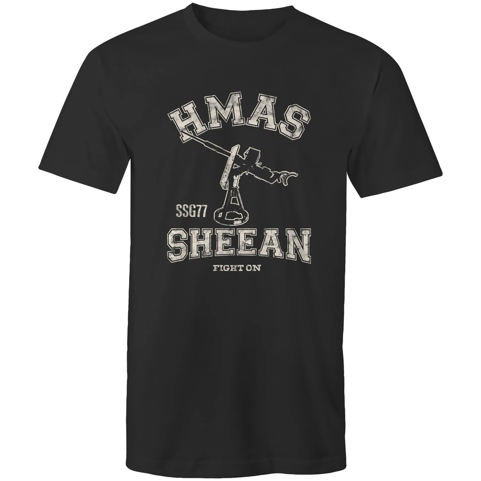 HMAS Sheean SSG77 Men's T-shirt white (Style Alpha)